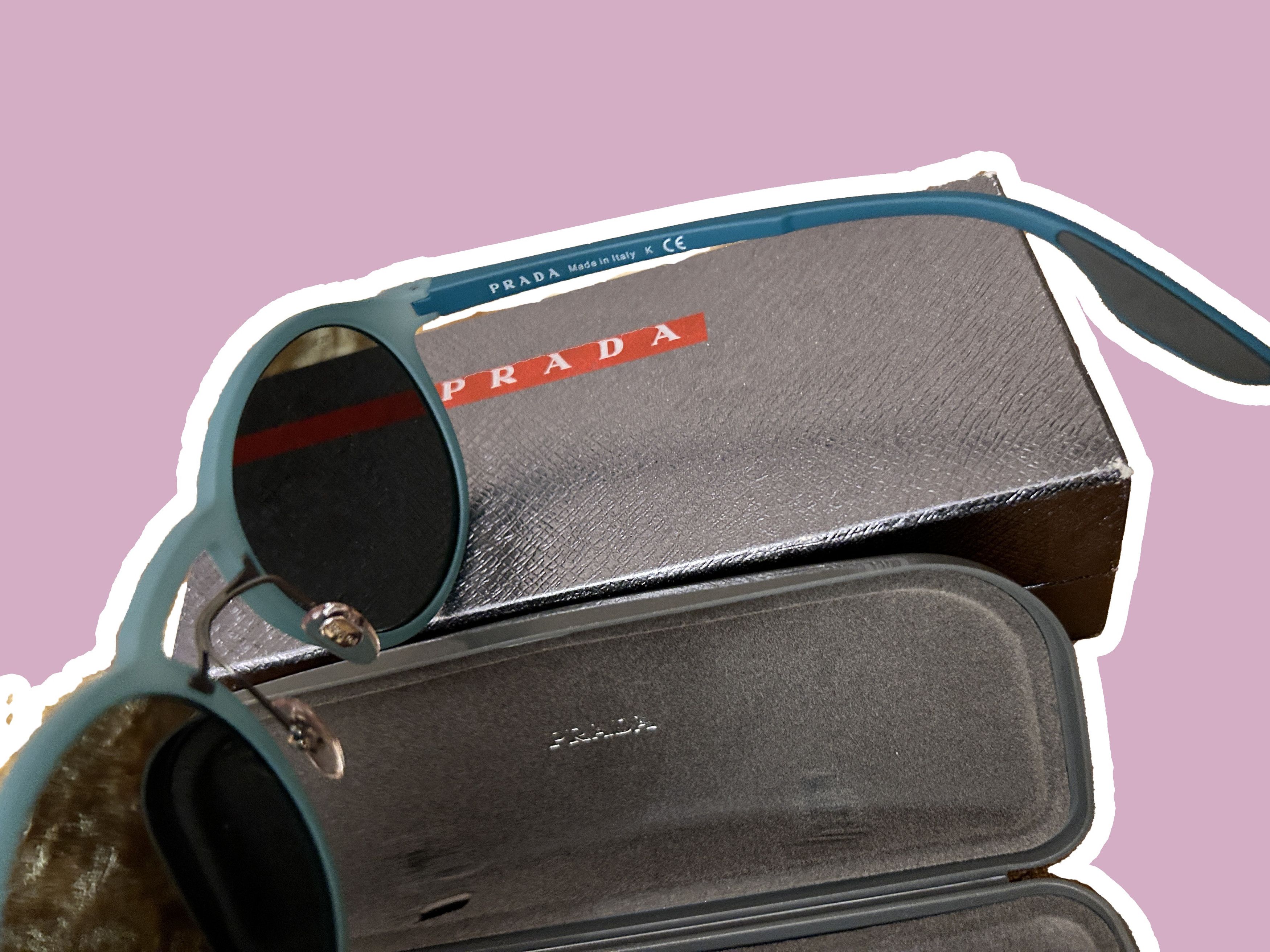 Prada Sport Sunglasses PS 01SS VHF3C0 Opal Green Rubber, 53-20-145 Size ONE SIZE - 3 Thumbnail