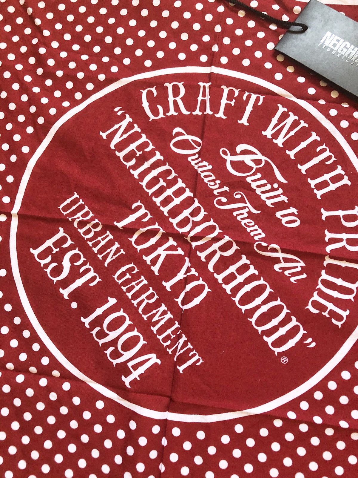 Neighborhood Neighborhood Japan polka dots cotton bandana scarf foulard Size ONE SIZE - 2 Thumbnail