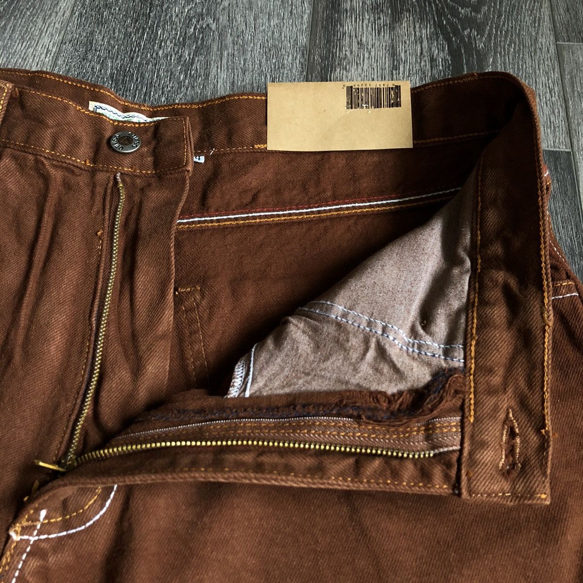 Guess New Vintage 1990s Guess Jeans Mud Brown Denim Jeans 34x34 Size US 34 / EU 50 - 8 Thumbnail