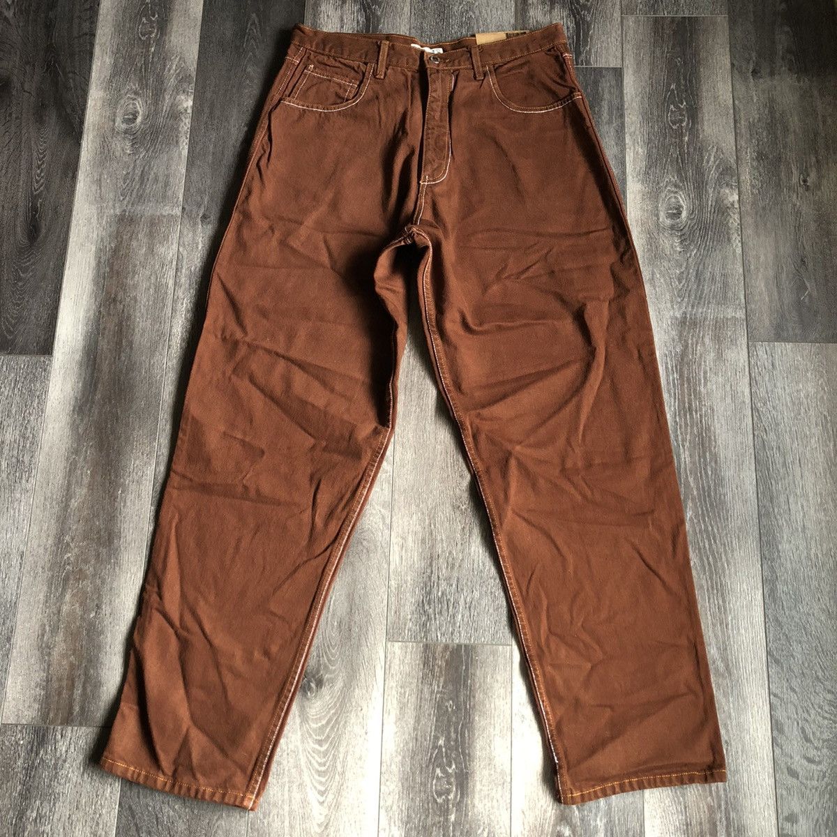 Guess New Vintage 1990s Guess Jeans Mud Brown Denim Jeans 34x34 Size US 34 / EU 50 - 2 Thumbnail