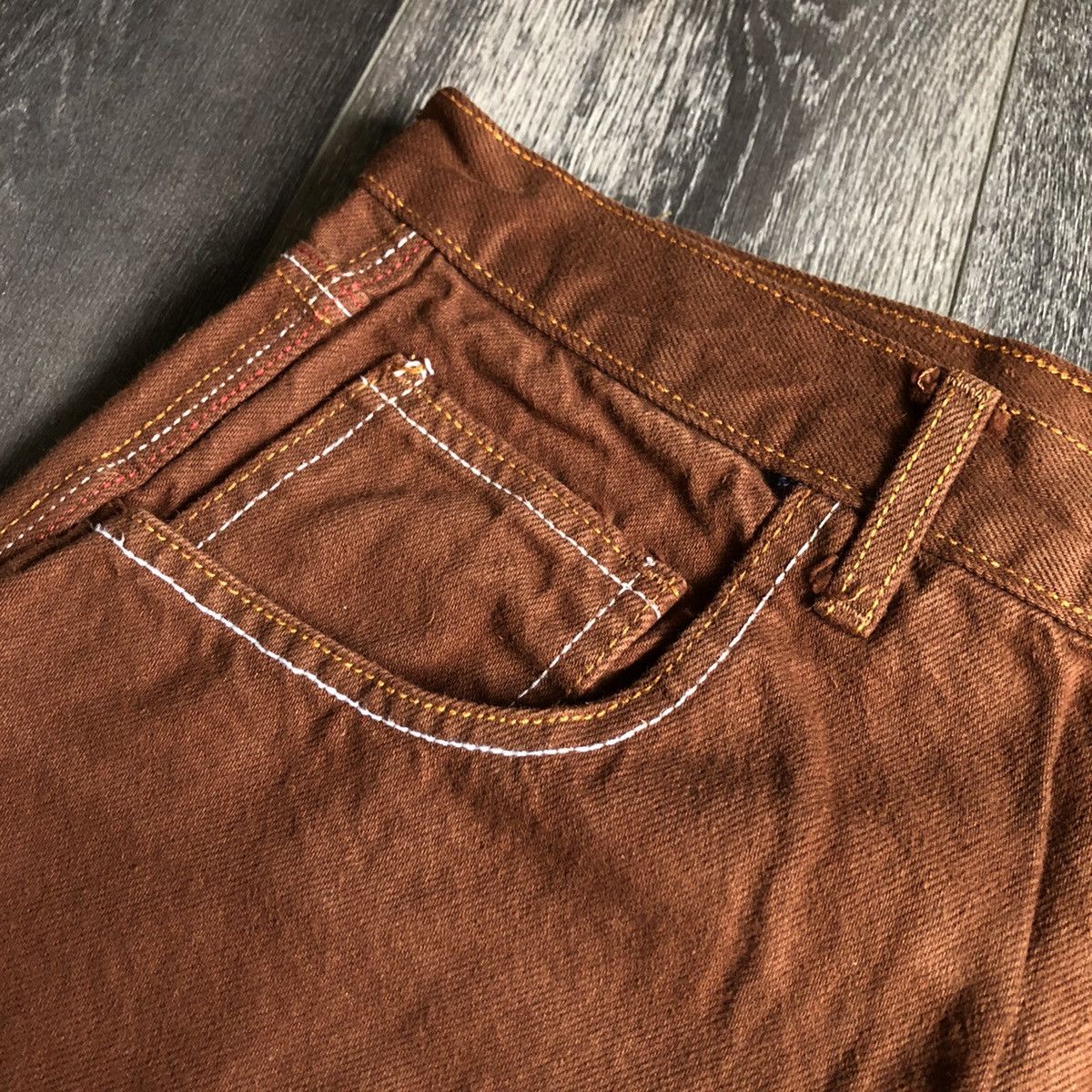 Guess New Vintage 1990s Guess Jeans Mud Brown Denim Jeans 34x34 Size US 34 / EU 50 - 6 Thumbnail