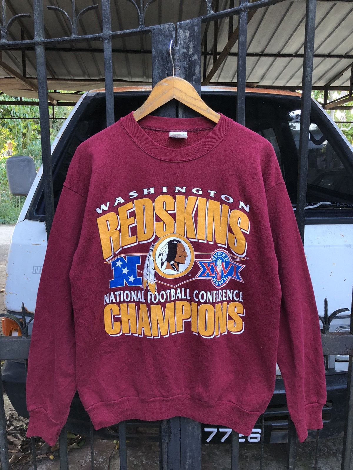 NFL Vintage Washington Redskins NFC Champions Sweatshirt Size US L / EU 52-54 / 3 - 1 Thumbnail