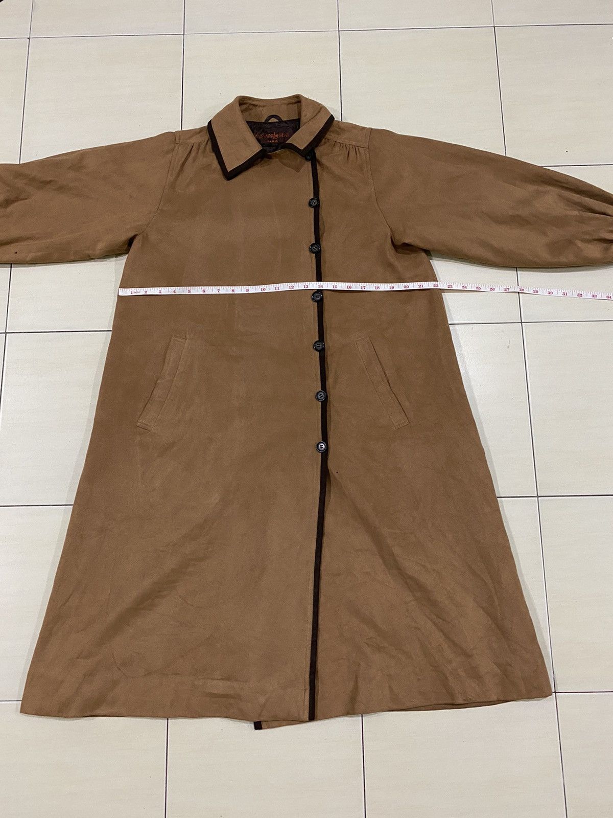 Vintage Vintage Yves Saint Laurent trench coat / long coat Size US L / EU 52-54 / 3 - 9 Thumbnail