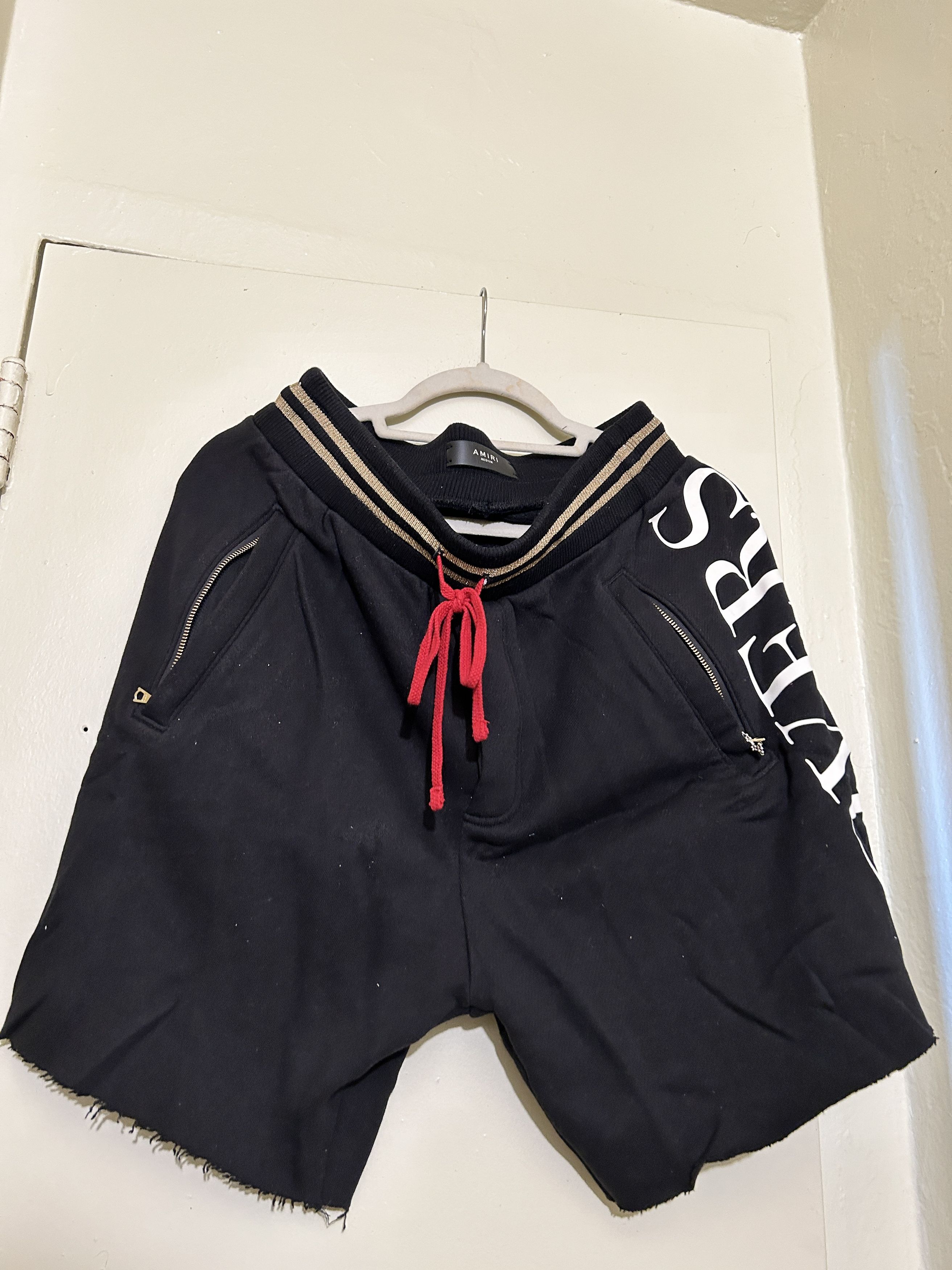 Amiri Amiri sweat shorts lovers black Size US 32 / EU 48 - 1 Thumbnail