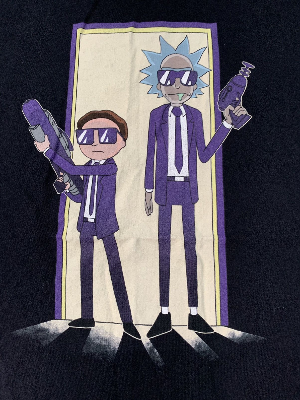 Cartoon Network Rick and Marty Anime Cartoon Tee Men in Black Action Size US M / EU 48-50 / 2 - 3 Thumbnail