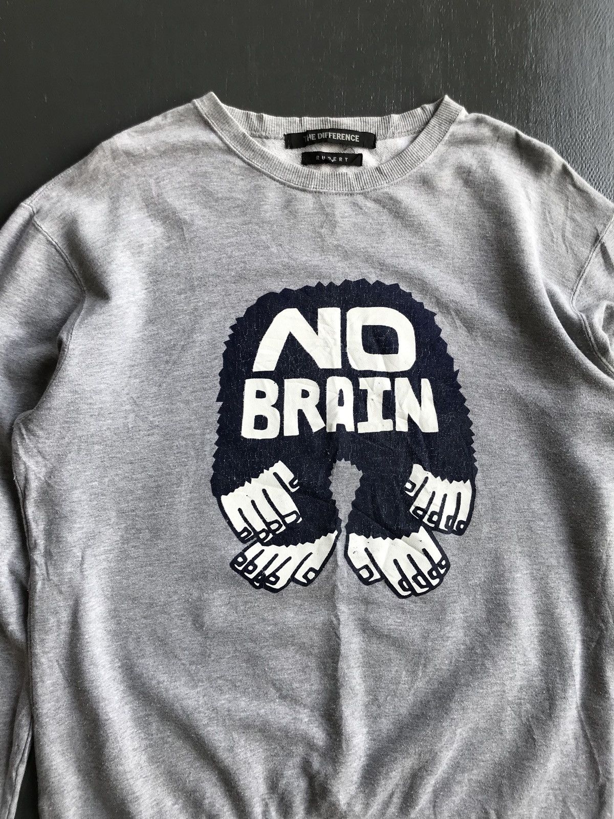 Japanese Brand Japanese Brand The Difference Rupert No Brain Sweatshirt Size US M / EU 48-50 / 2 - 1 Thumbnail