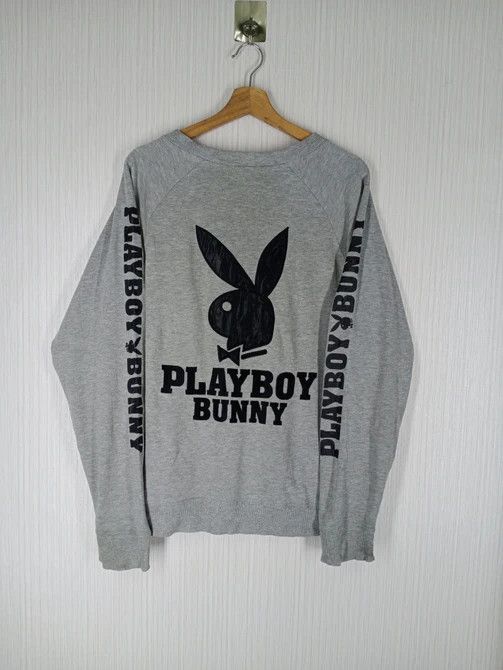 Playboy Rare Vintage Playboy Big Logo Sweatshirt Size US L / EU 52-54 / 3 - 1 Thumbnail