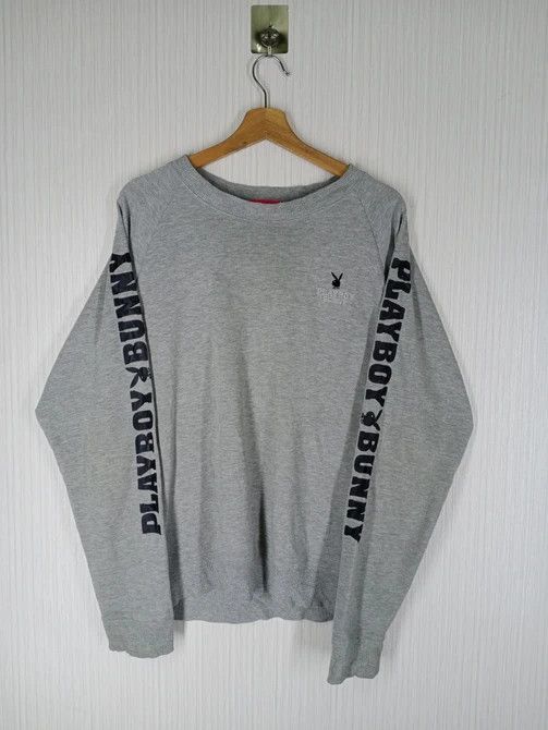 Playboy Rare Vintage Playboy Big Logo Sweatshirt Size US L / EU 52-54 / 3 - 3 Thumbnail