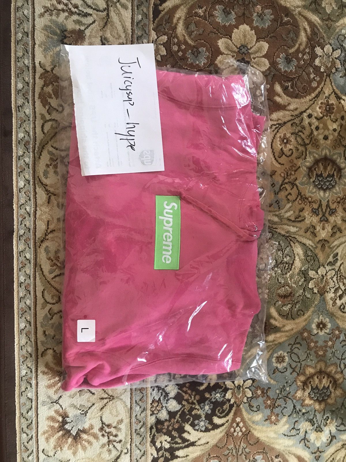 Supreme Box Logo Hooded Sweatshirt Magenta - Tops