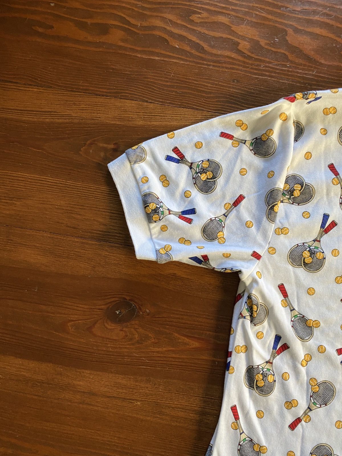 Vintage Vintage NWT 90’s Tennis All Over Short Sleeve Polo Size US M / EU 48-50 / 2 - 12 Thumbnail