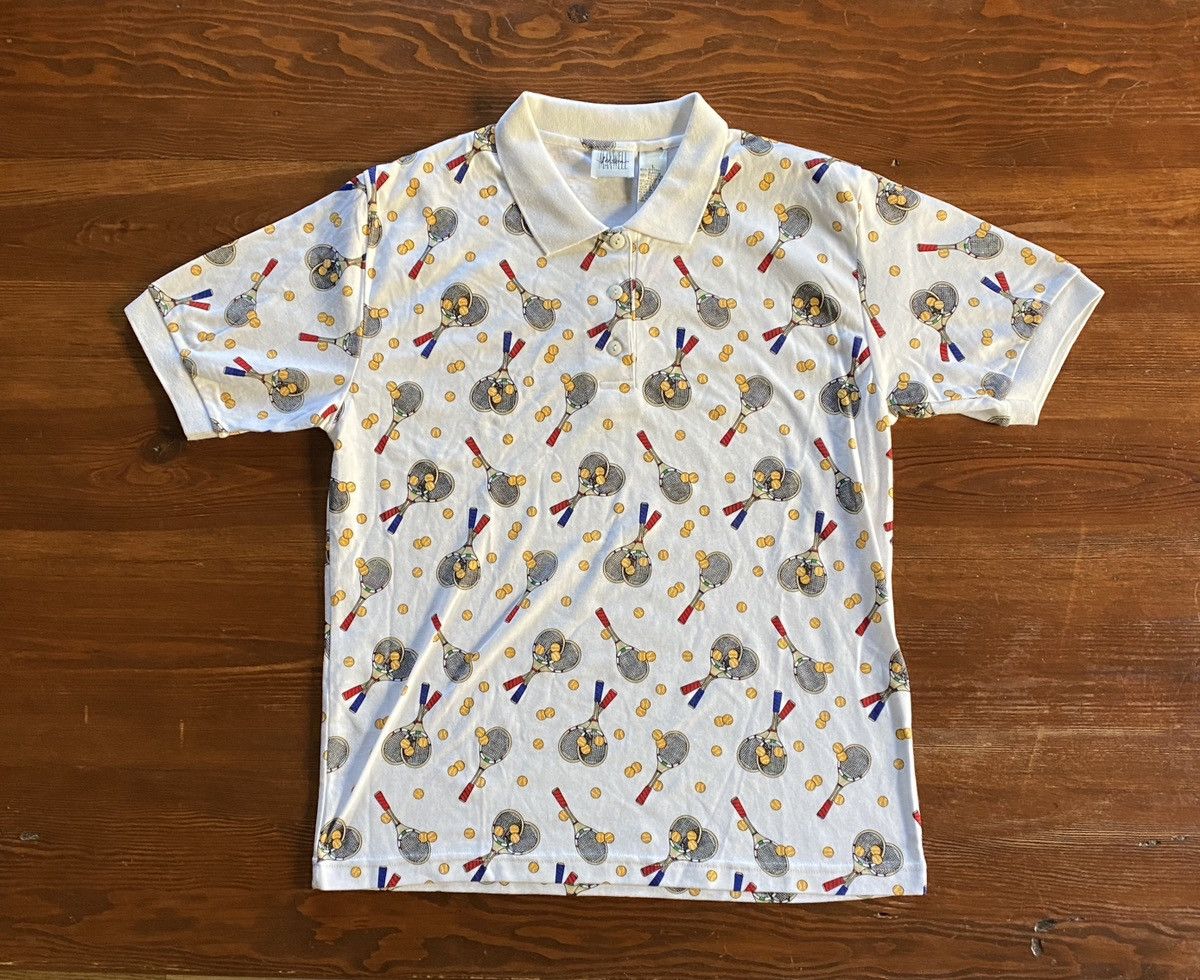 Vintage Vintage NWT 90’s Tennis All Over Short Sleeve Polo Size US M / EU 48-50 / 2 - 2 Thumbnail