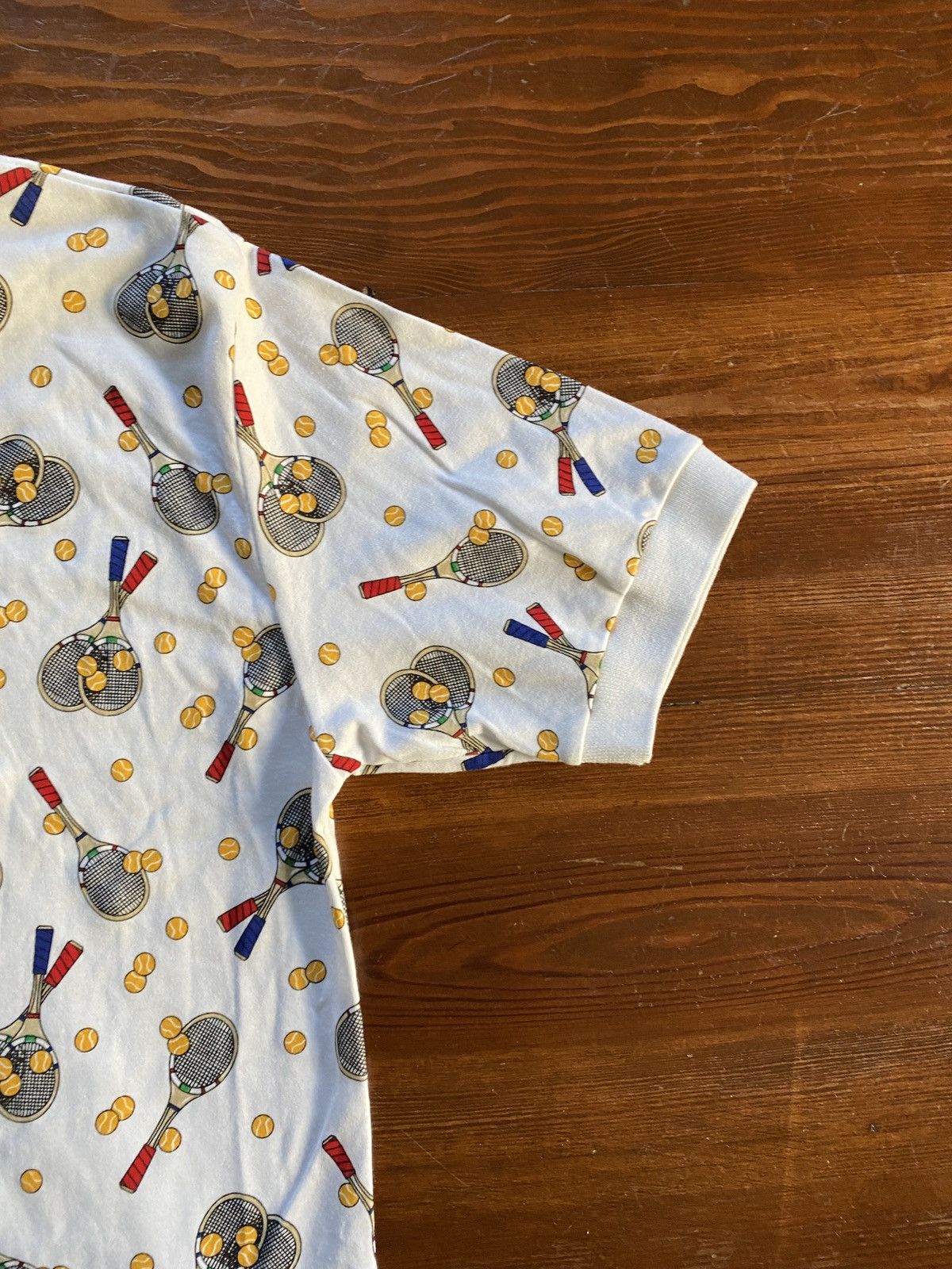 Vintage Vintage NWT 90’s Tennis All Over Short Sleeve Polo Size US M / EU 48-50 / 2 - 11 Thumbnail