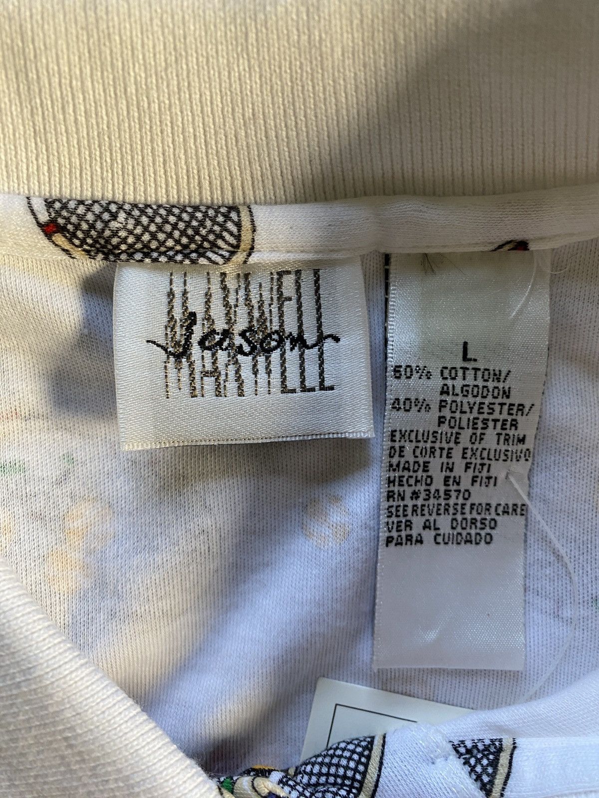 Vintage Vintage NWT 90’s Tennis All Over Short Sleeve Polo Size US M / EU 48-50 / 2 - 6 Thumbnail