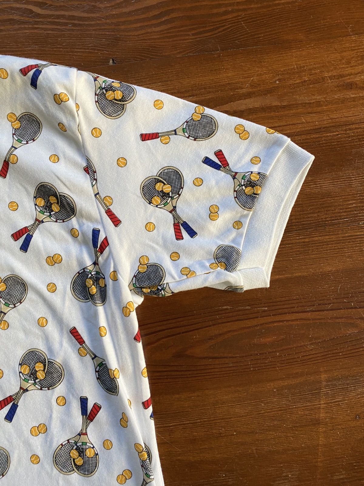 Vintage Vintage NWT 90’s Tennis All Over Short Sleeve Polo Size US M / EU 48-50 / 2 - 4 Thumbnail