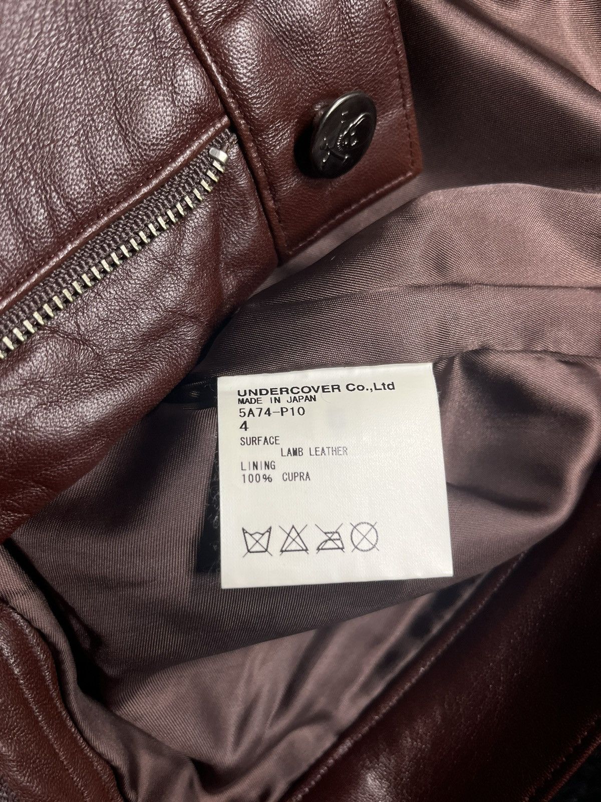 Undercover UNDERCOVER PANTS SAMPLE LEATHER ZIPPER AW05 “ARTS & CRAFTS” Size US 32 / EU 48 - 5 Thumbnail