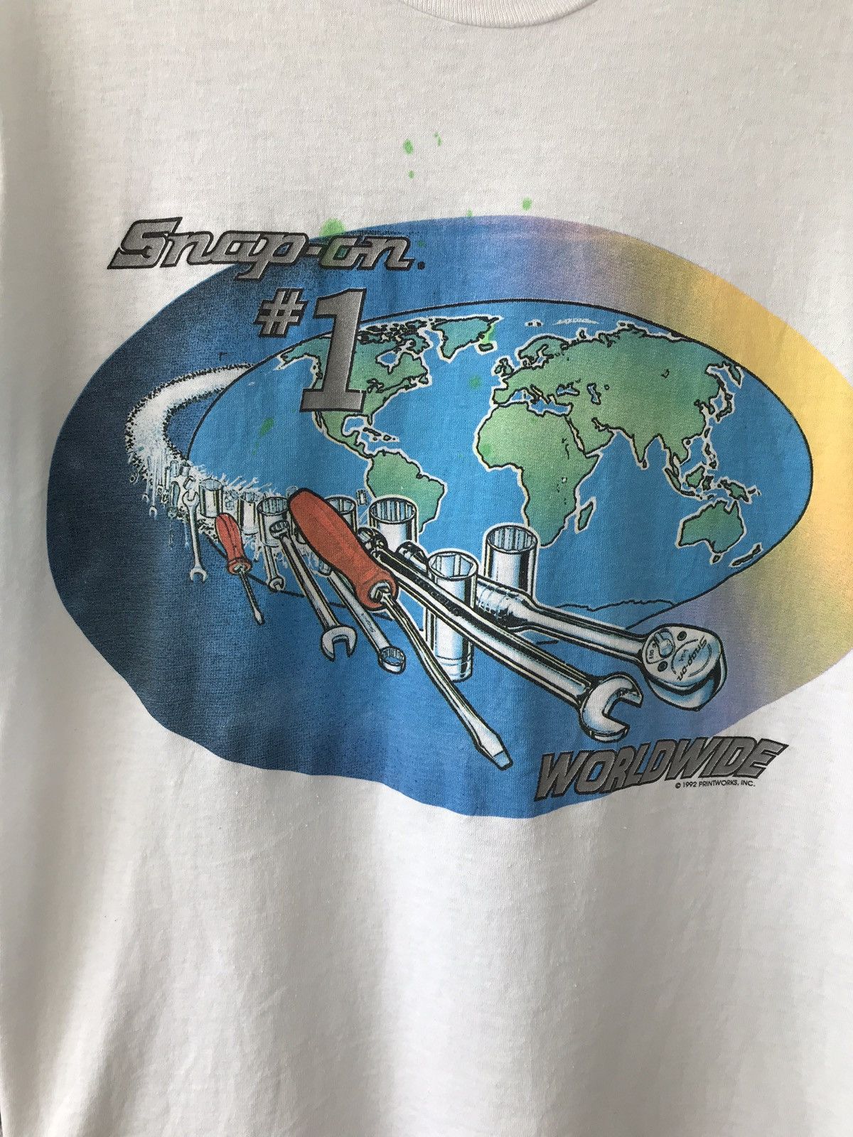 Rap Tees × Vintage SNAP ON #1 Tool Wrench Mechanic Garage Worldwide Size US S / EU 44-46 / 1 - 2 Thumbnail