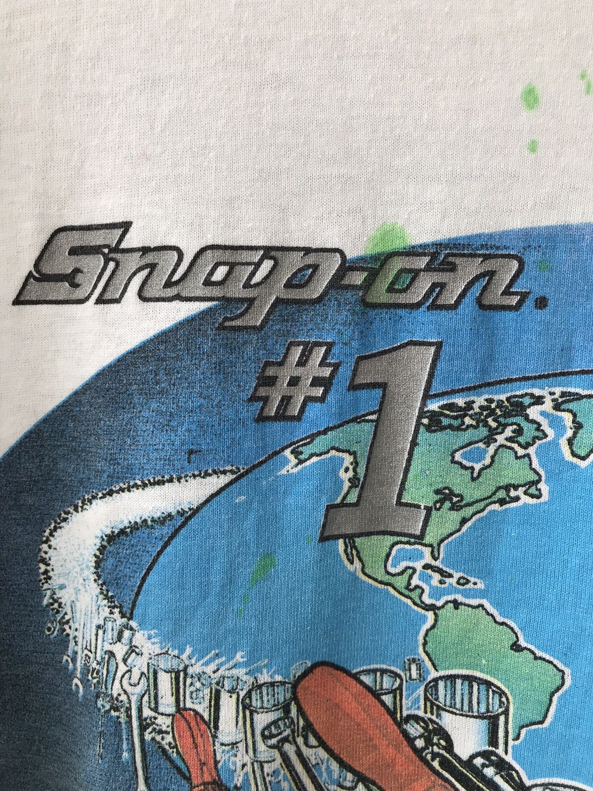 Rap Tees × Vintage SNAP ON #1 Tool Wrench Mechanic Garage Worldwide Size US S / EU 44-46 / 1 - 4 Thumbnail