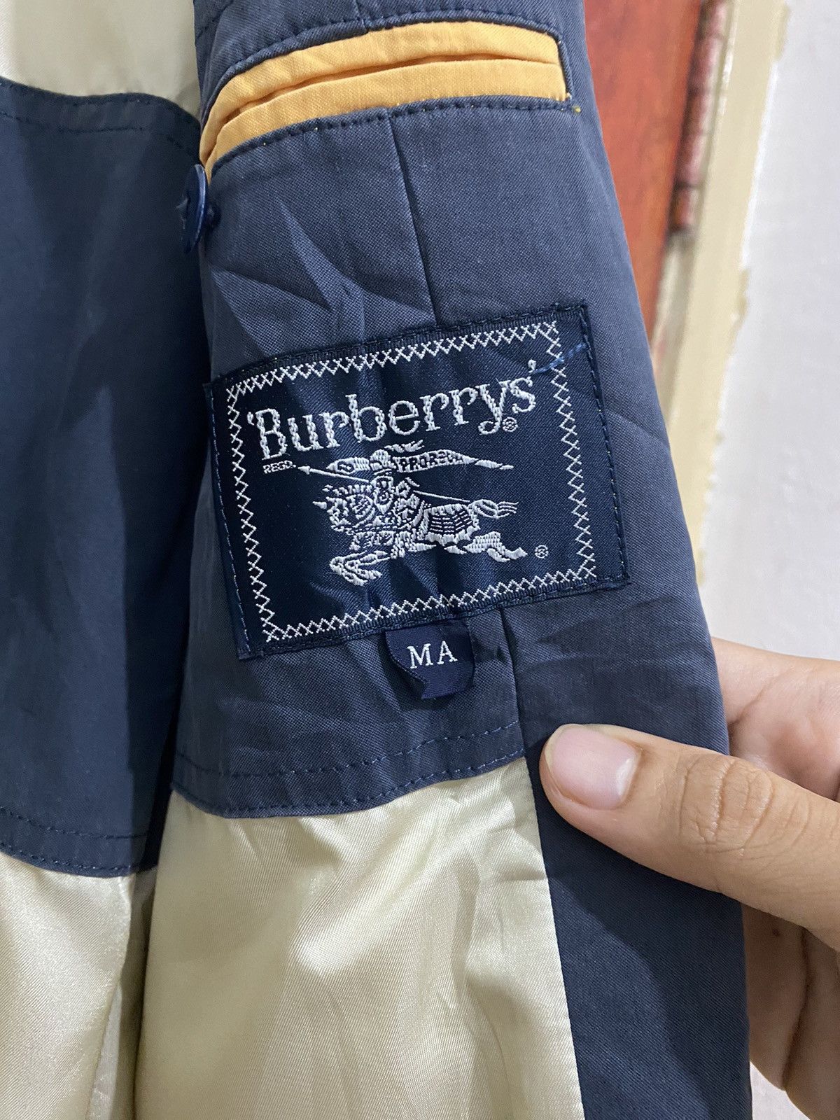 Burberry × Burberry Prorsum Vintage Burberry Jacket Design Light Colour Yellow Size US M / EU 48-50 / 2 - 9 Thumbnail