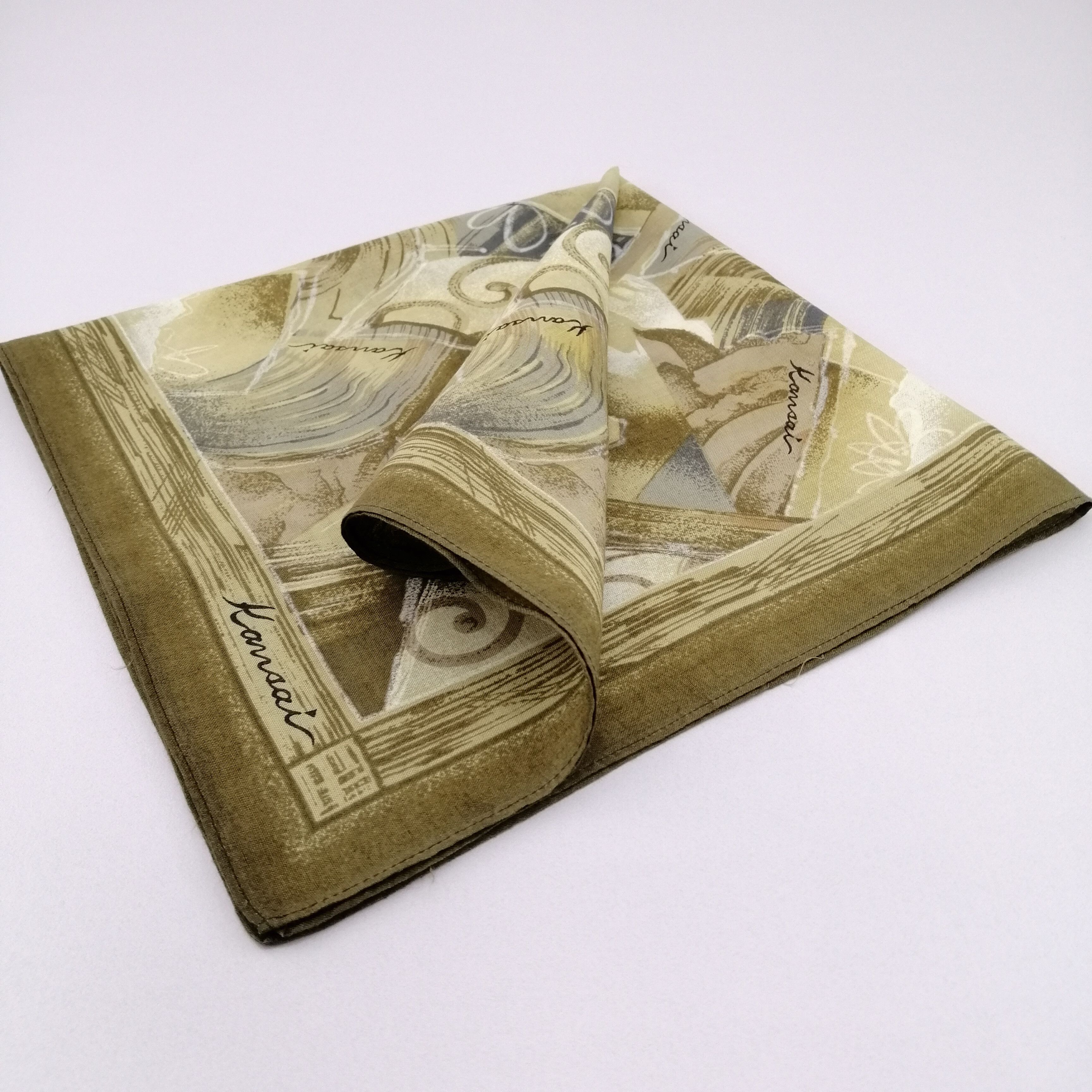 Kansai Yamamoto × Vintage Kansai Handkerchief/Neckerchief/Bandana-KD3112 Size ONE SIZE - 3 Thumbnail