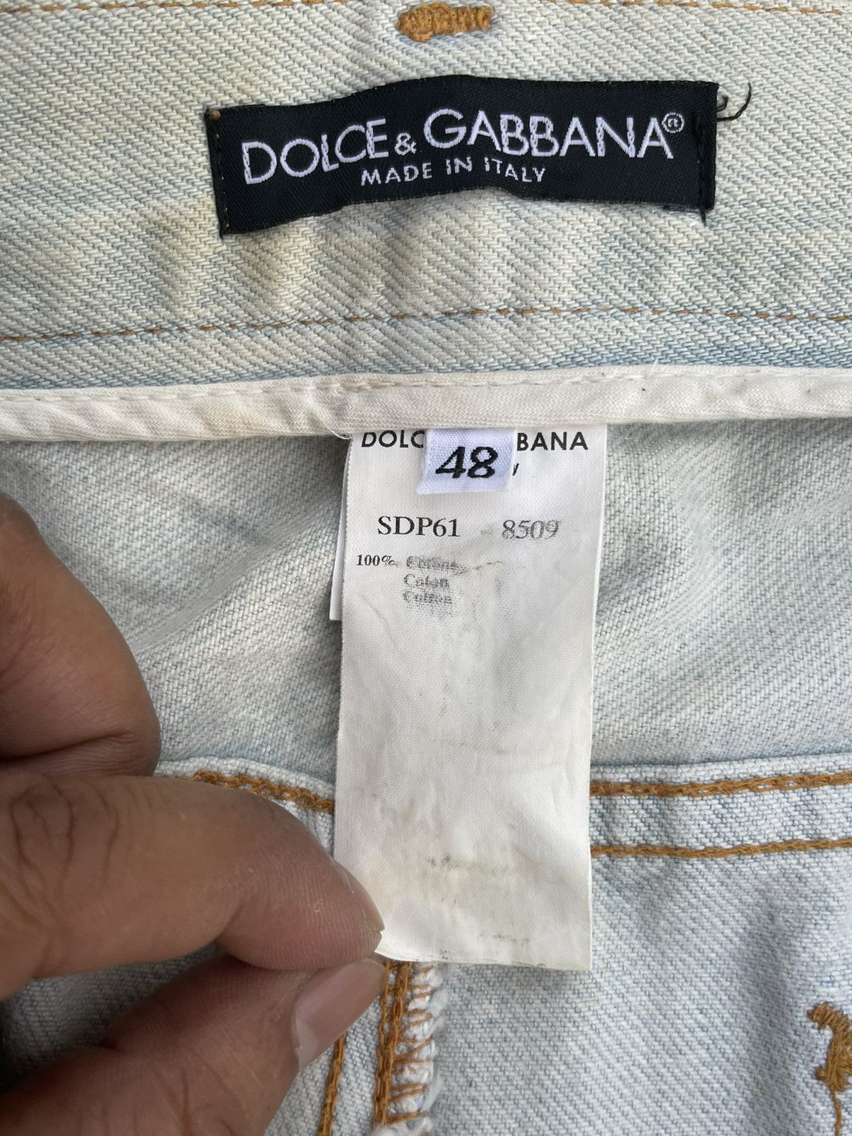 Dolce & Gabbana Vintage Dolce & Gabbana Faded Wash Denim Size US 34 / EU 50 - 13 Thumbnail