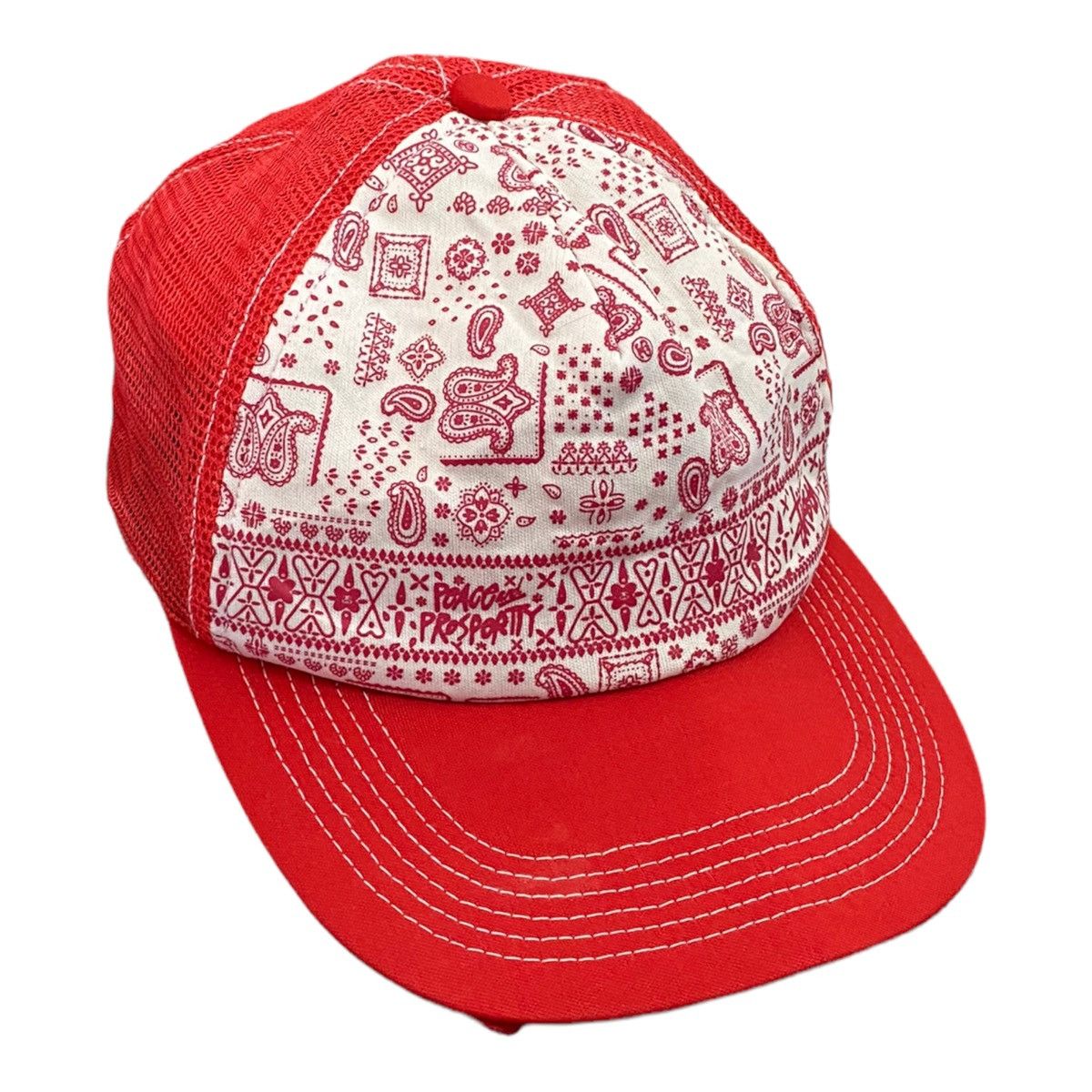 Stussy × Vintage RARE VINTAGE STUSSY PAISLEY TRUCKER HATS Size ONE SIZE - 6 Thumbnail
