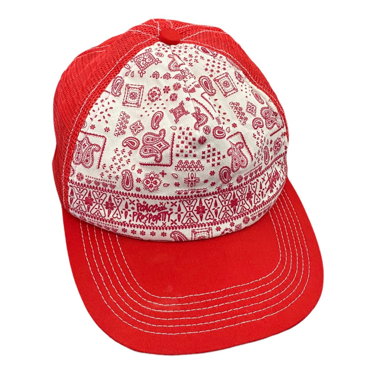 Stussy × Vintage RARE VINTAGE STUSSY PAISLEY TRUCKER HATS Size ONE SIZE - 2 Thumbnail