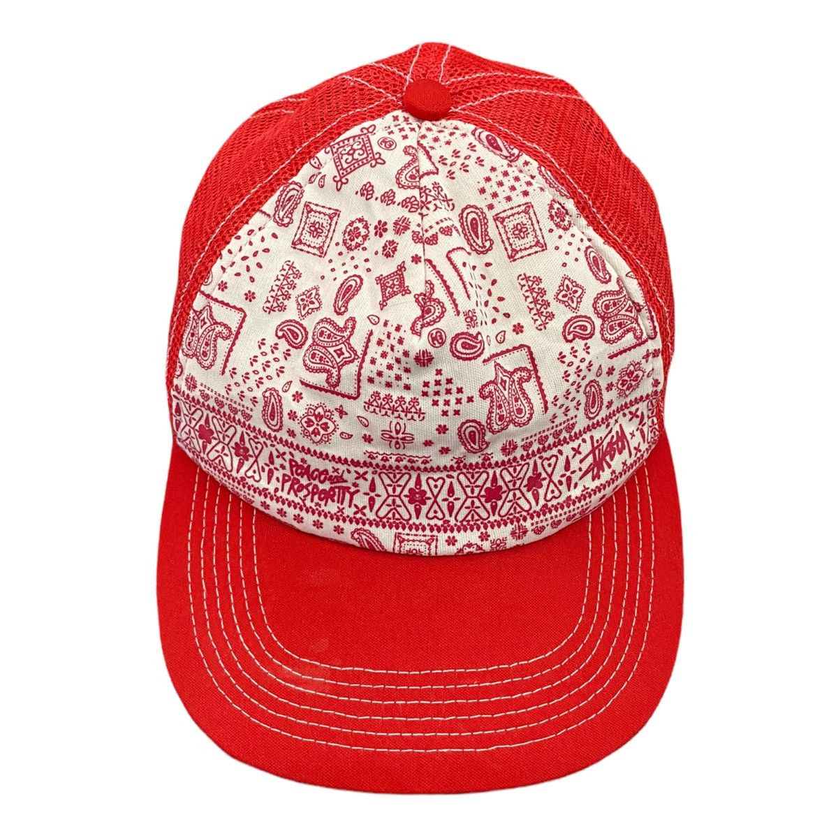 Stussy × Vintage RARE VINTAGE STUSSY PAISLEY TRUCKER HATS Size ONE SIZE - 5 Thumbnail