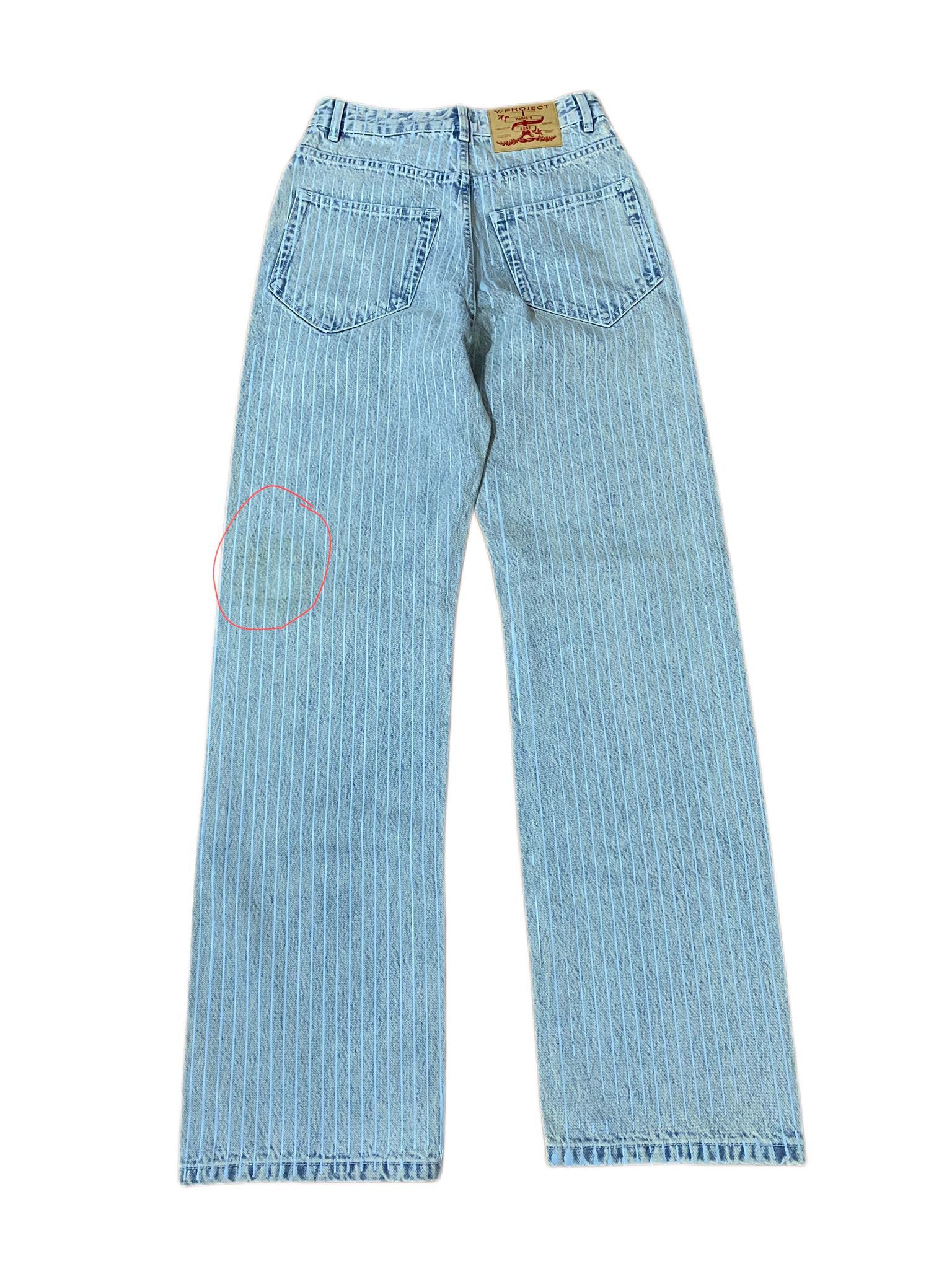 Y/Project Striped Wide-Leg Jeans in White Size US 28 / EU 44 - 5 Thumbnail