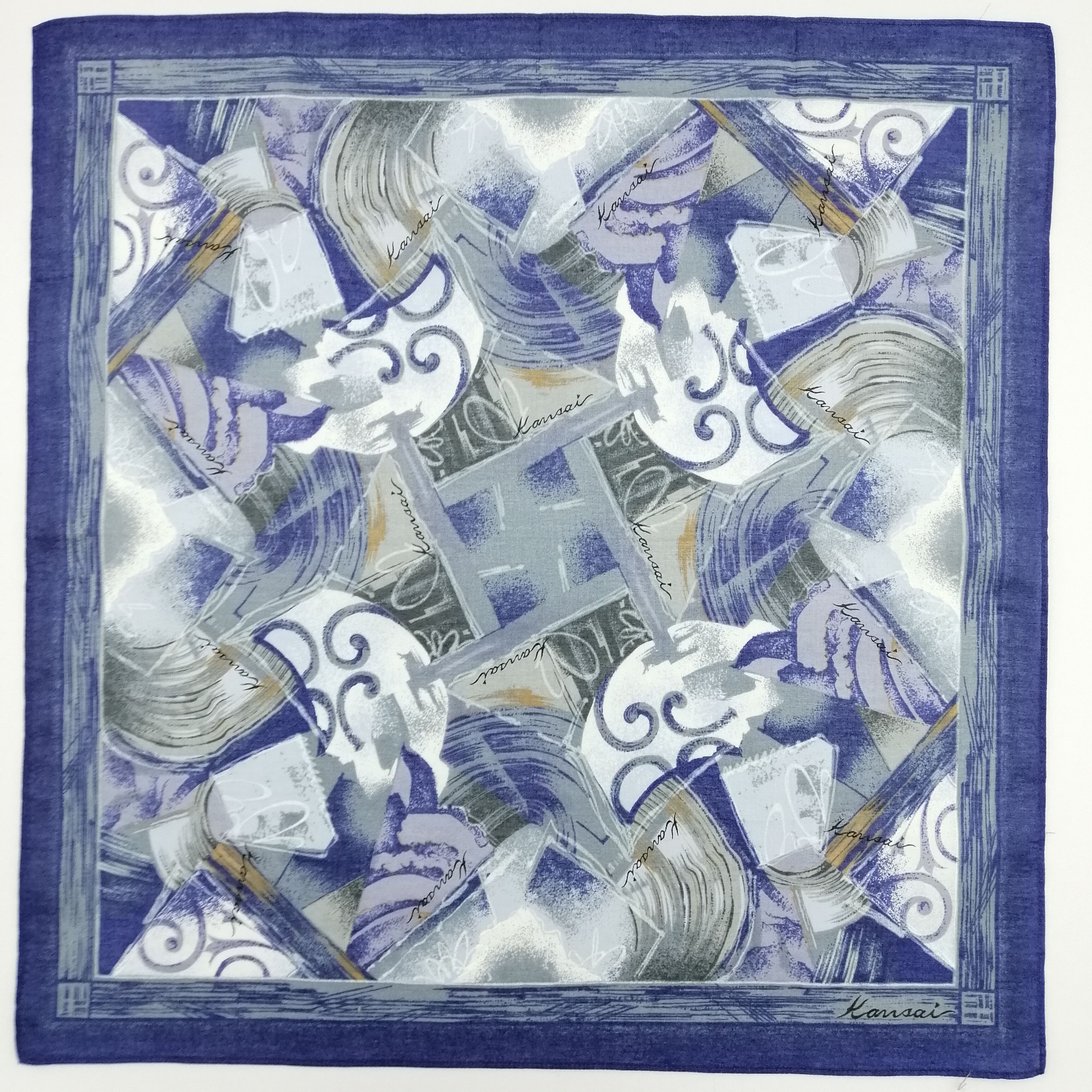 Kansai Yamamoto × Vintage Kansai Handkerchief/Neckerchief/Bandana-KD3145 Size ONE SIZE - 2 Thumbnail