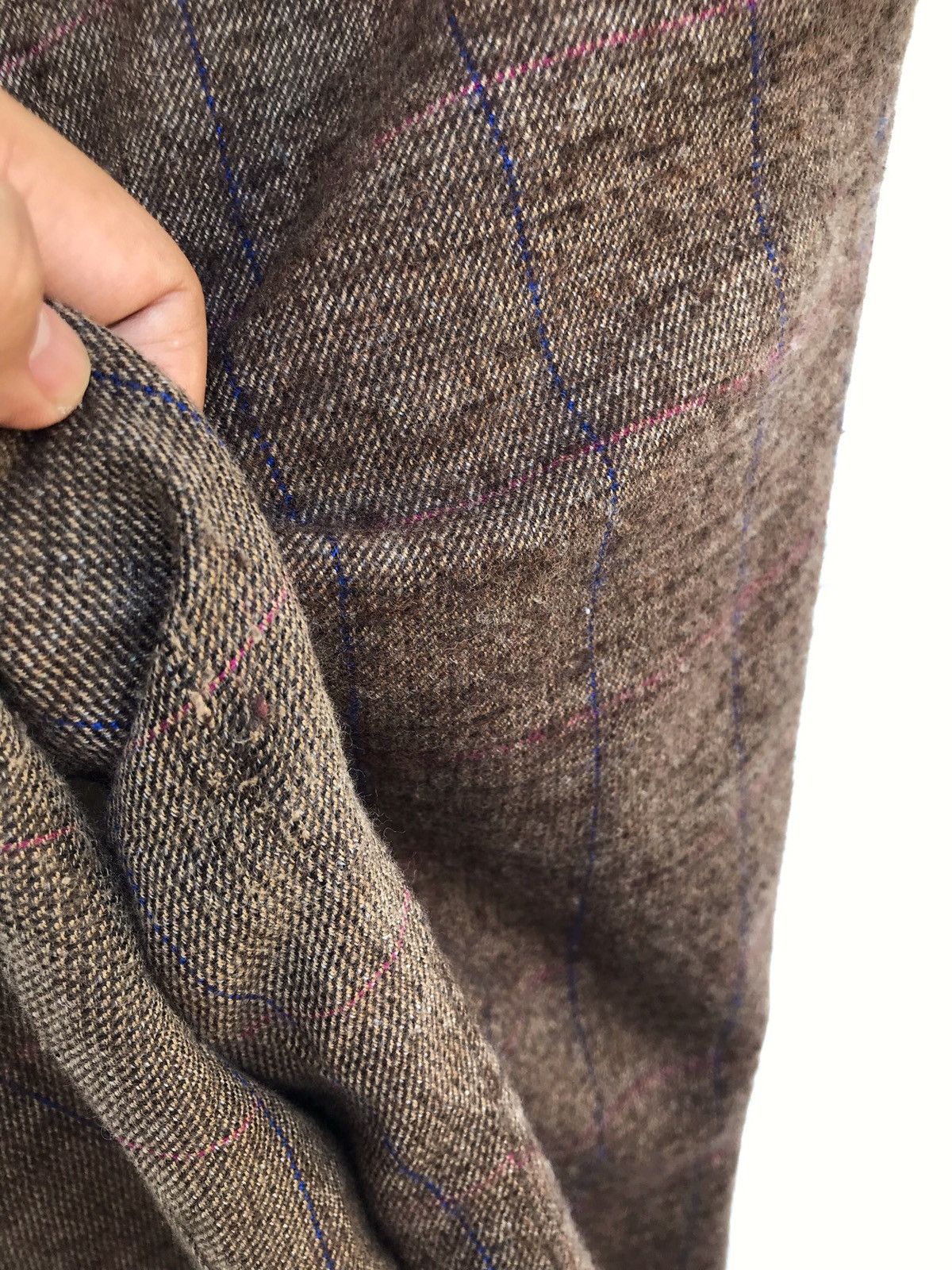Mackintosh Mackintosh Philosophy Brown Checked Wool Trousers Pants Size US 28 / EU 44 - 8 Thumbnail