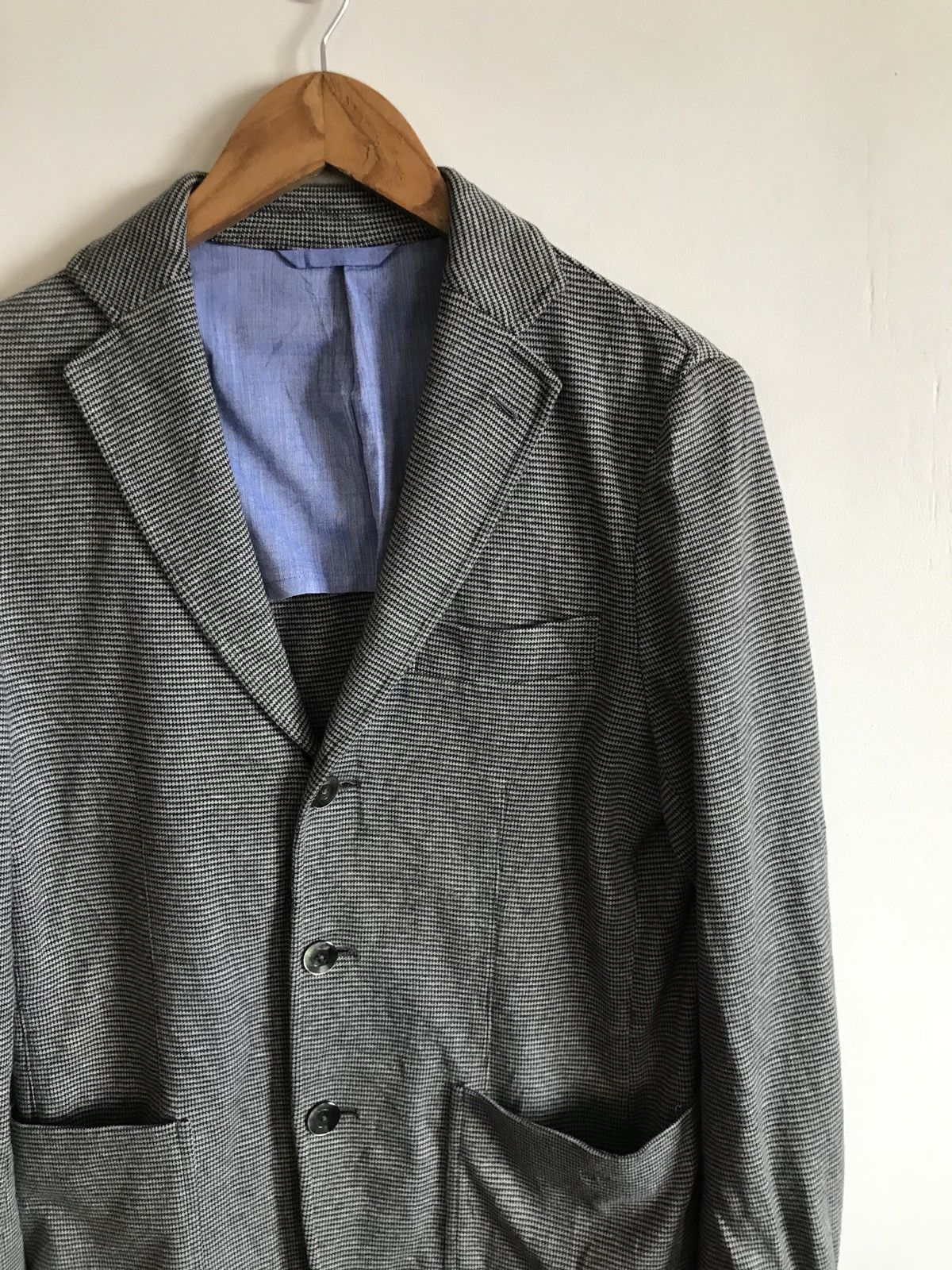 SHIPS Japanese Brand Ships Houndstooth Cotton Jacket Size US XS / EU 42 / 0 - 4 Thumbnail