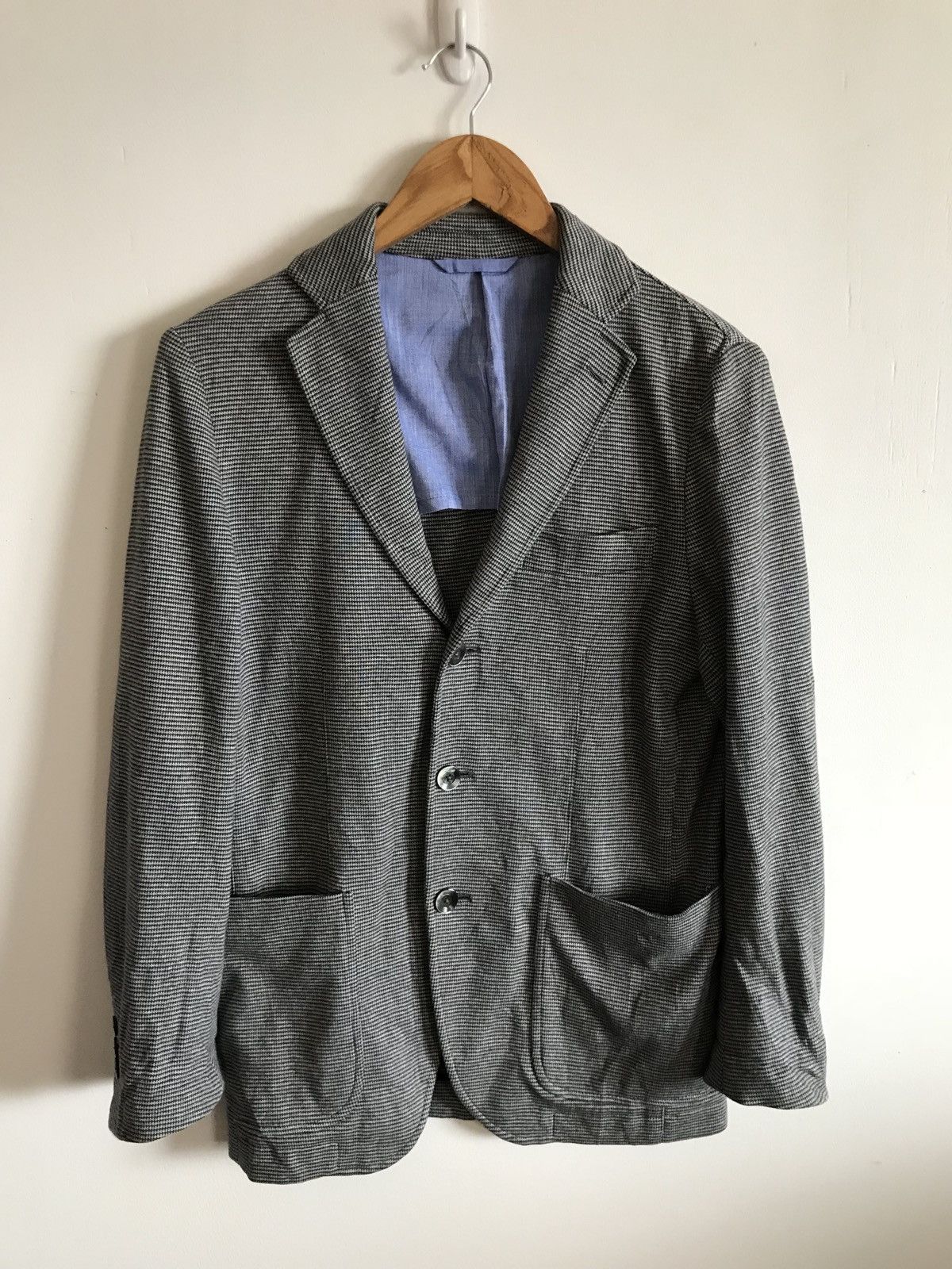 SHIPS Japanese Brand Ships Houndstooth Cotton Jacket Size US XS / EU 42 / 0 - 1 Thumbnail