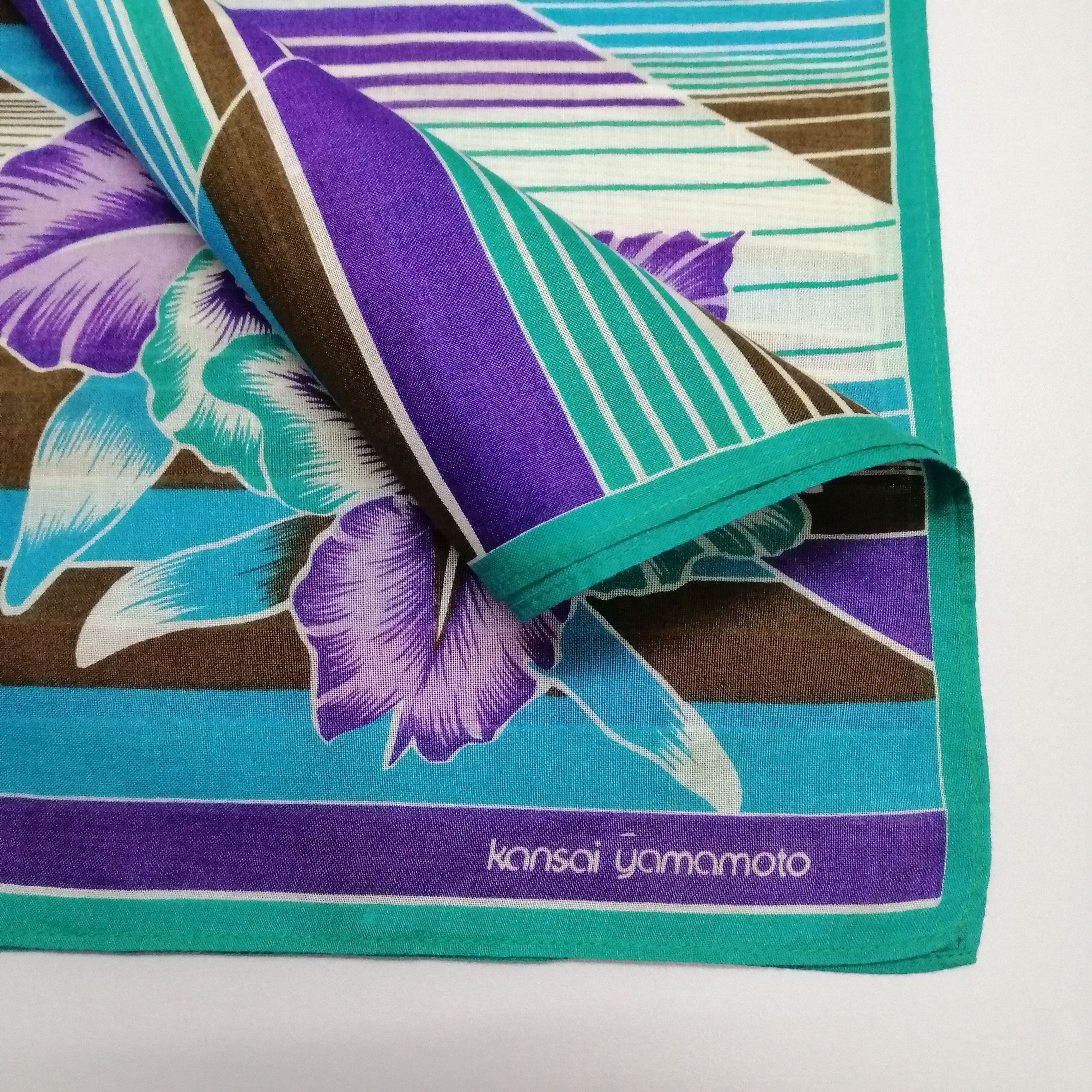Kansai Yamamoto × Vintage Kansai Yamamoto Handkerchief/Neckerchief/Bandana-KD1237 Size ONE SIZE - 3 Thumbnail