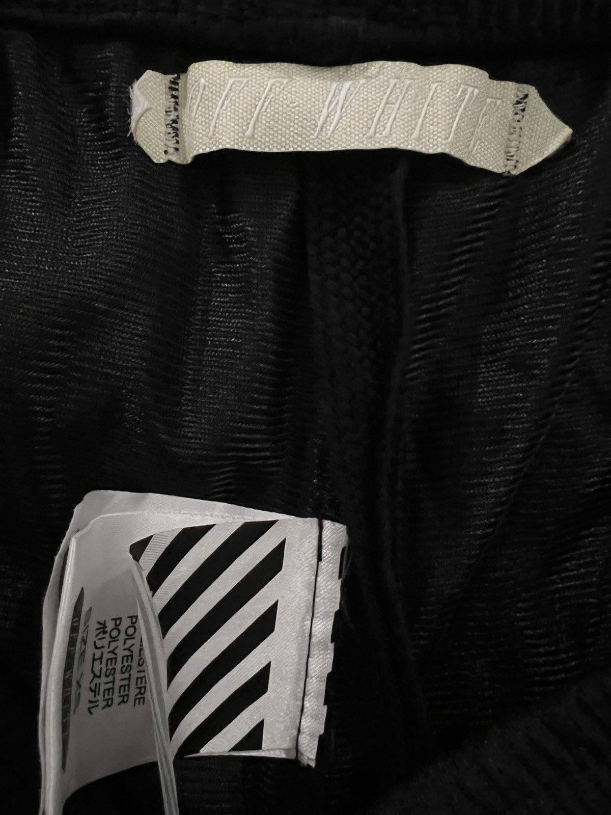 Off-White “Blue Collar” Perforated Mesh Shorts Size US 28 / EU 44 - 3 Thumbnail