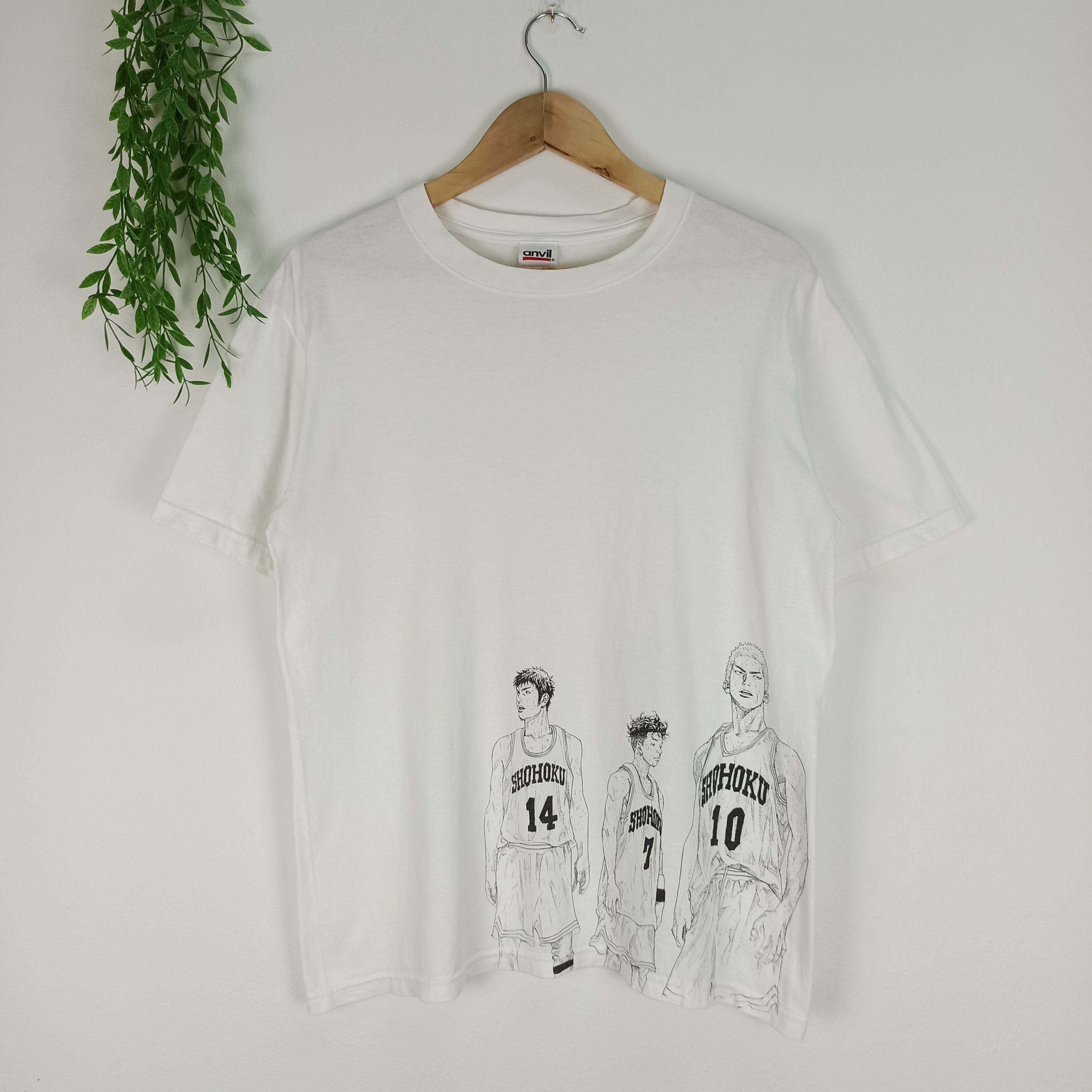 image of Nba Vintage Slam Dunk White Tshirt, Men's (Size Medium)