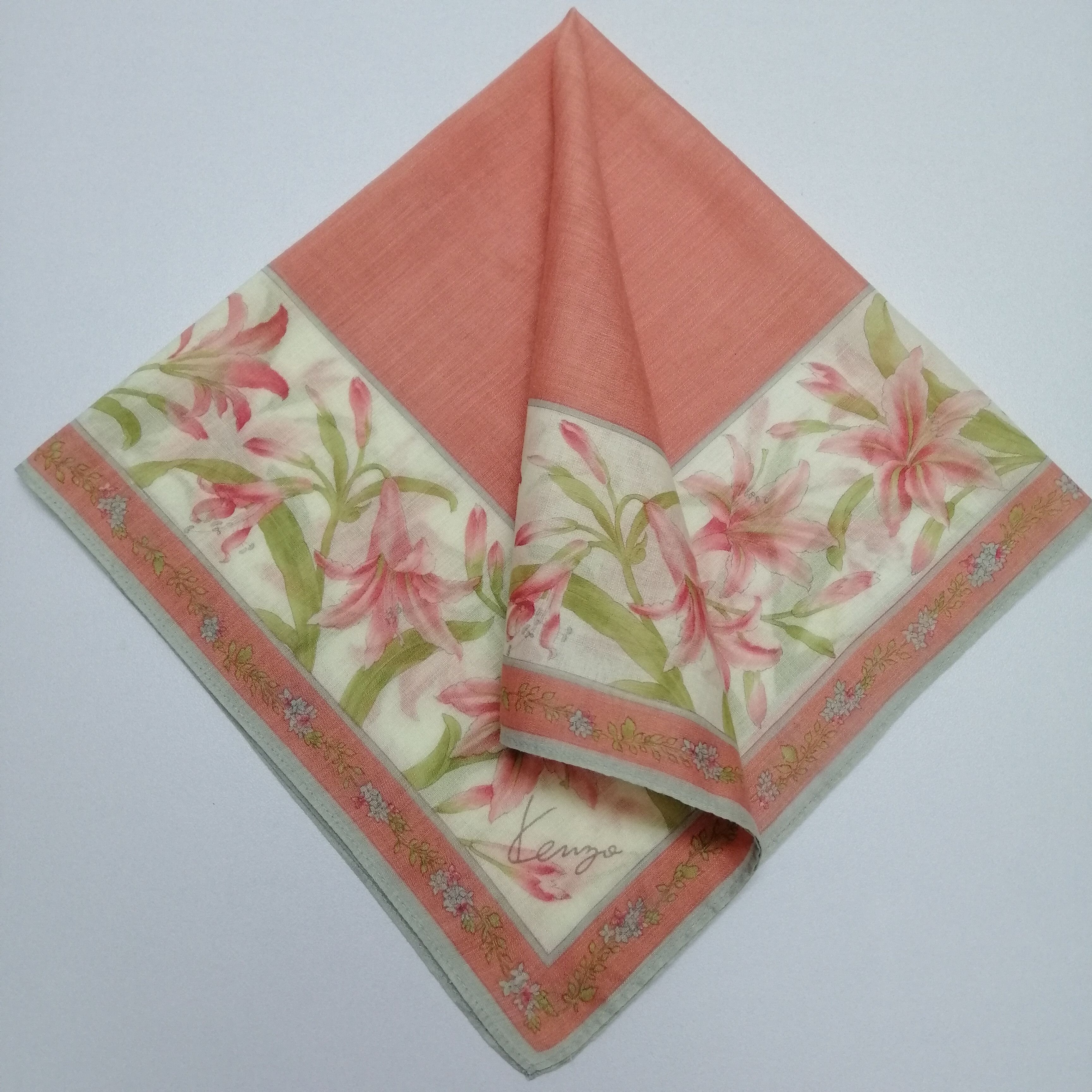 Kenzo × Vintage Kenzo Handkerchief/Neckerchief/Bandana-KD2201 Size ONE SIZE - 1 Thumbnail