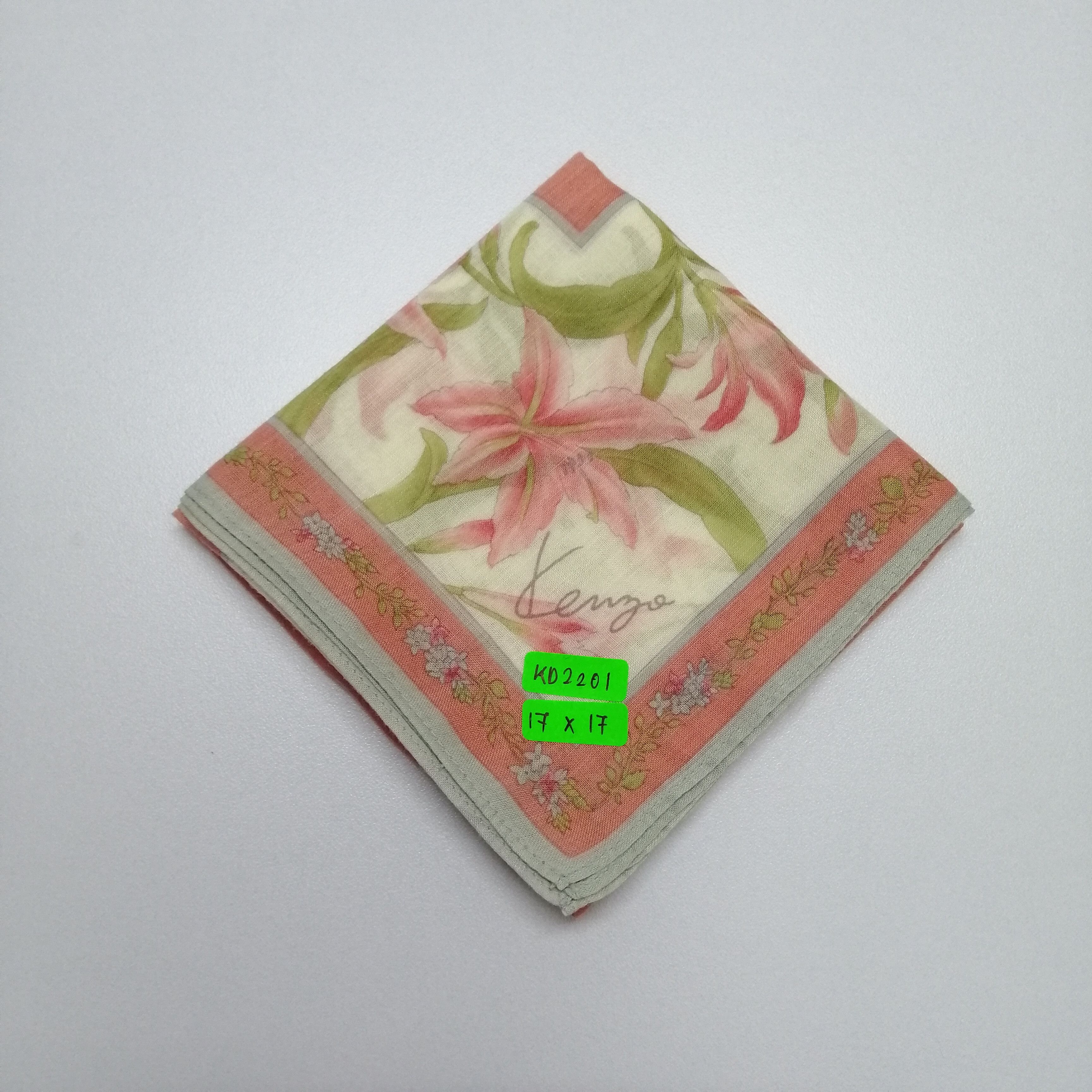 Kenzo × Vintage Kenzo Handkerchief/Neckerchief/Bandana-KD2201 Size ONE SIZE - 7 Thumbnail
