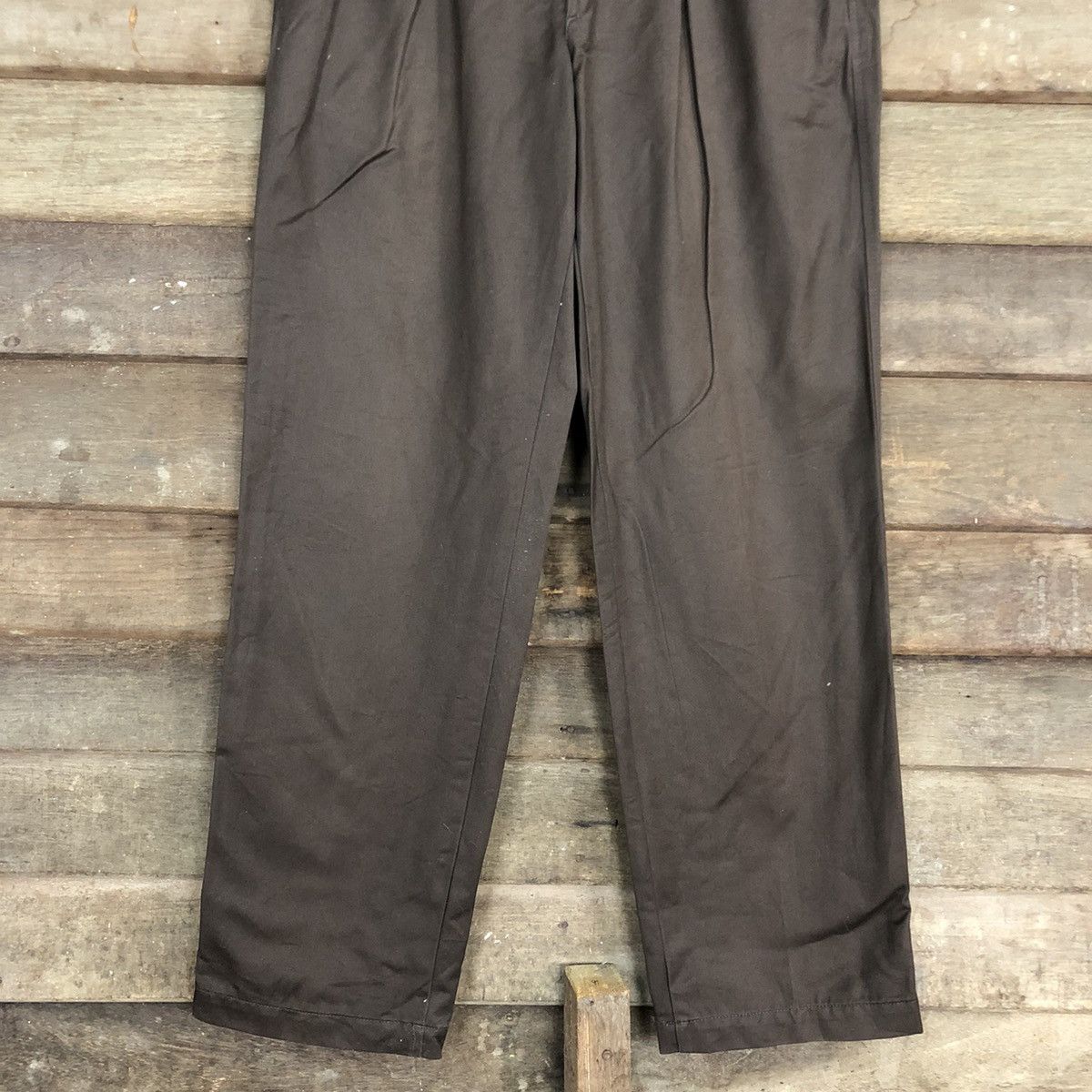 Japanese Brand Japanese Branded Uniqlo Dark Brown Straight Pants #A070 Size US 30 / EU 46 - 3 Thumbnail