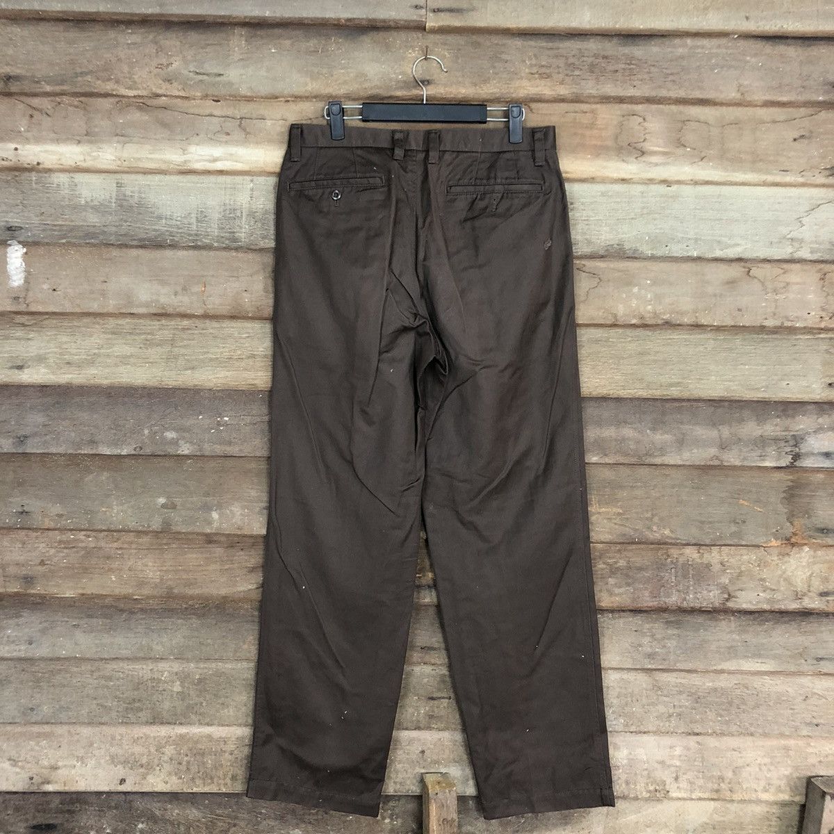 Japanese Brand Japanese Branded Uniqlo Dark Brown Straight Pants #A070 Size US 30 / EU 46 - 6 Thumbnail