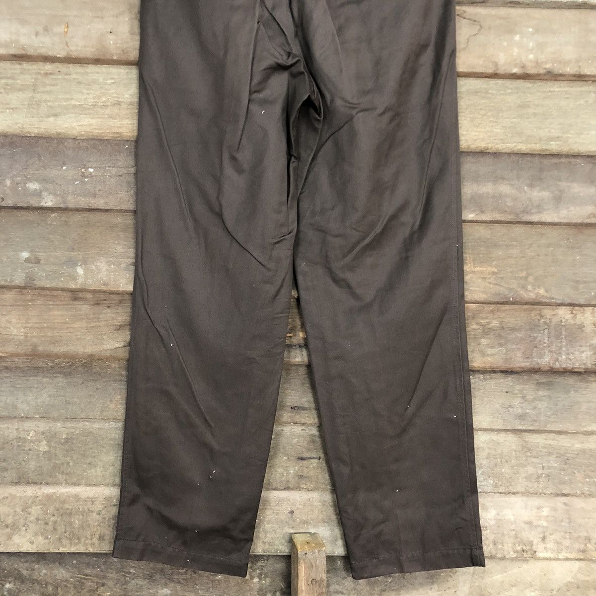 Japanese Brand Japanese Branded Uniqlo Dark Brown Straight Pants #A070 Size US 30 / EU 46 - 8 Thumbnail