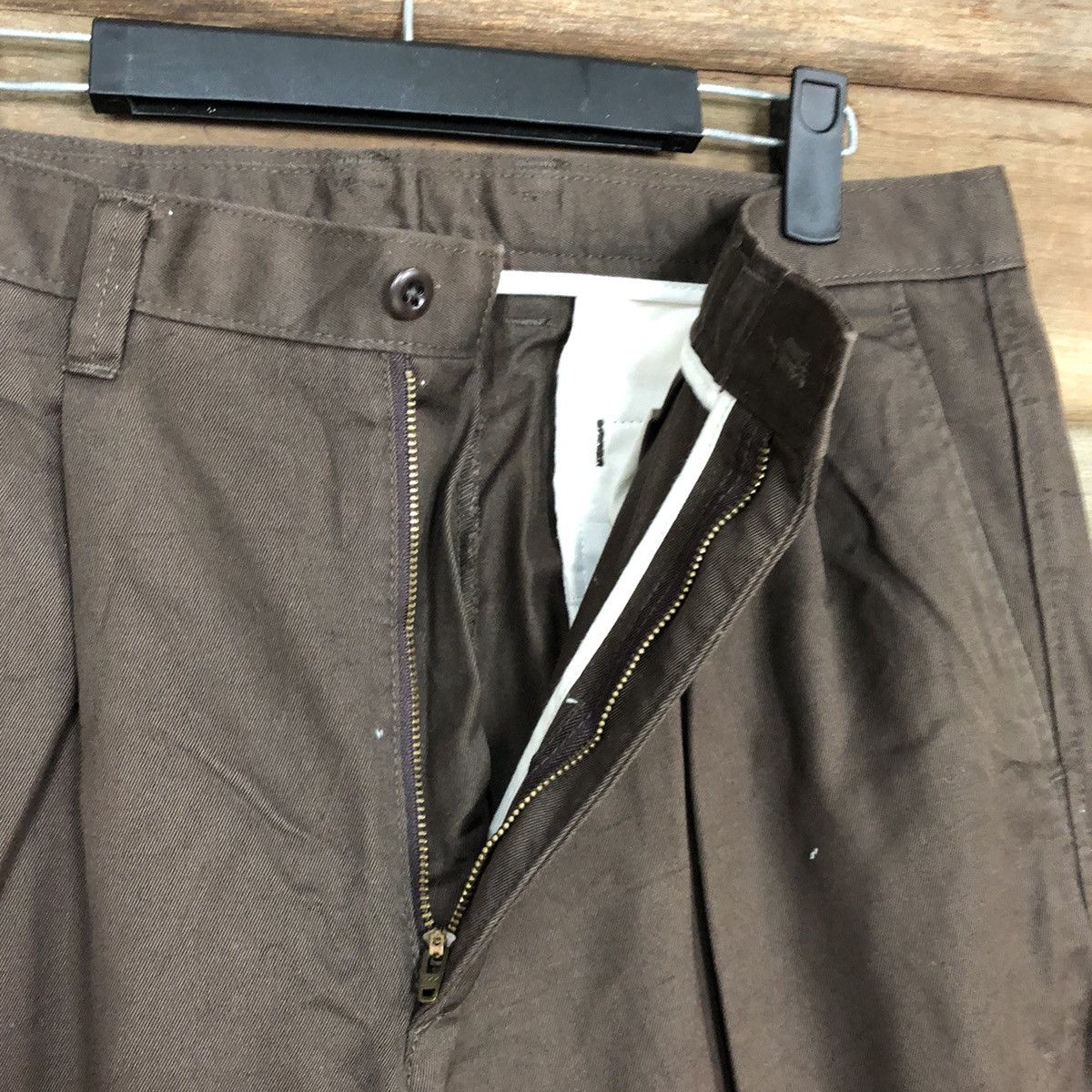 Japanese Brand Japanese Branded Uniqlo Dark Brown Straight Pants #A070 Size US 30 / EU 46 - 5 Thumbnail