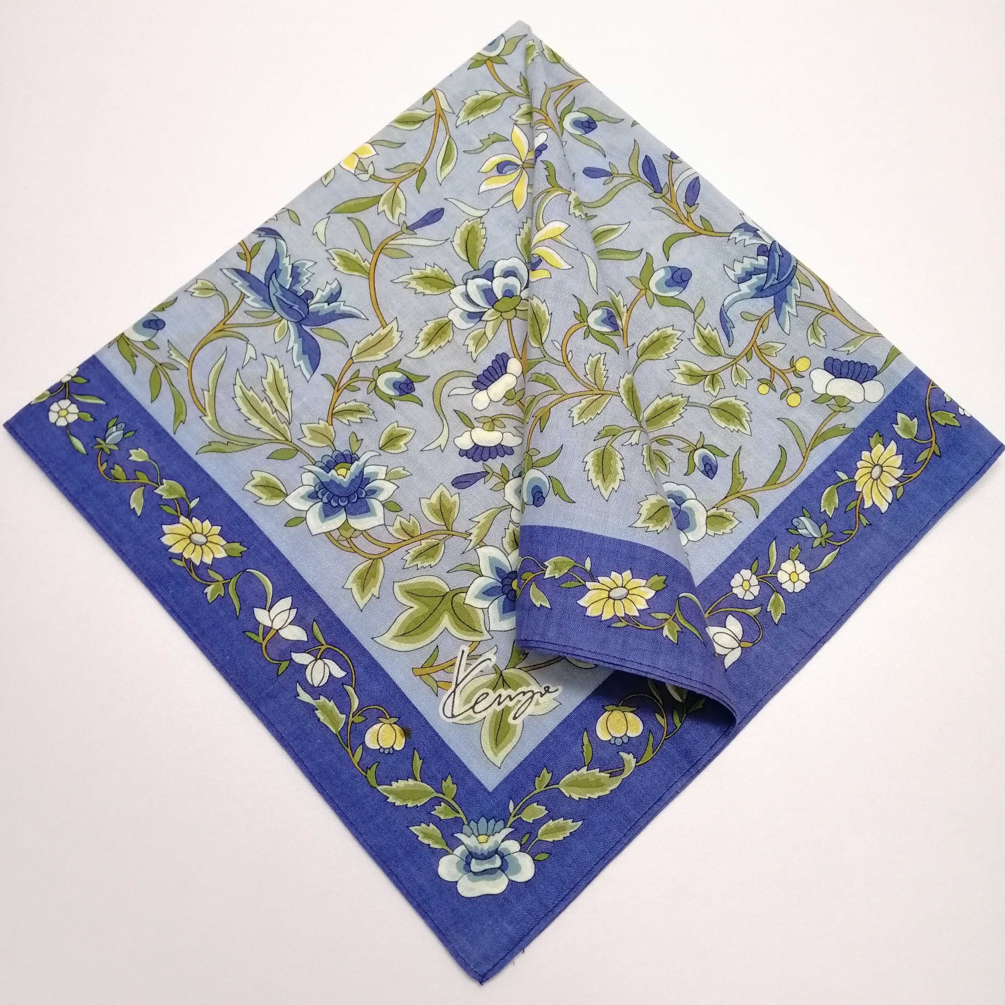 Kenzo × Vintage Kenzo Handkerchief/Neckerchief/Bandana-KD2242 Size ONE SIZE - 1 Thumbnail