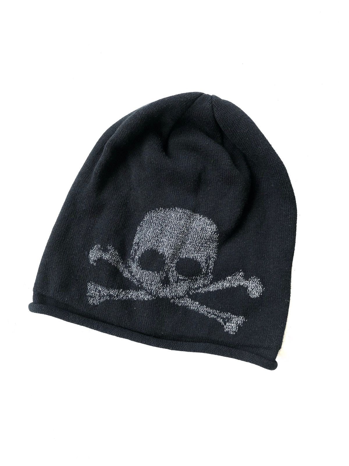 Roen 🇯🇵 Crafted Skulls 💀 Crossbones Logo Beanie Head Size ONE SIZE - 1 Thumbnail