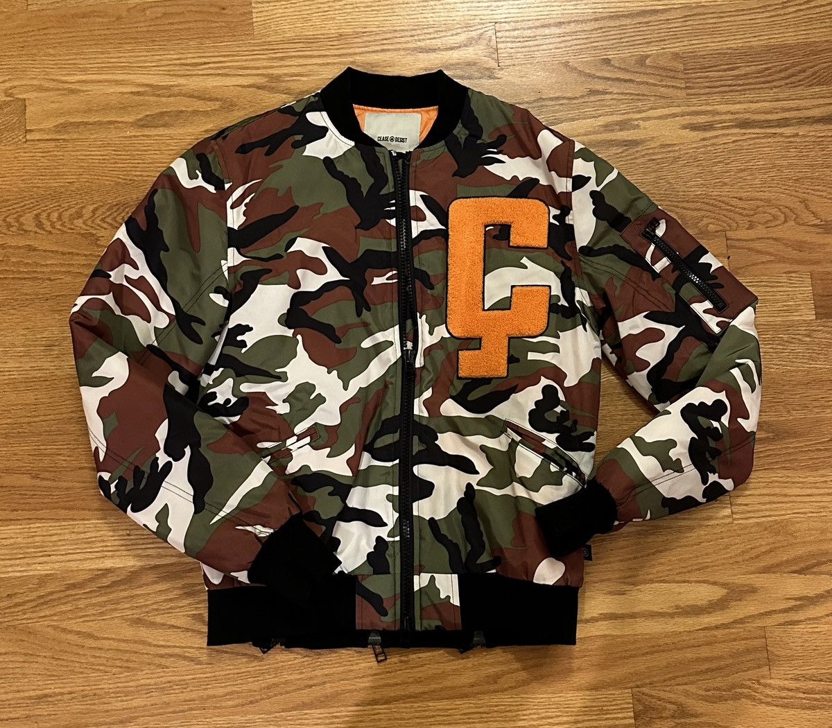 Cease And Desist Cease and Desist Camo CD-1 Bomber Jacket | Grailed