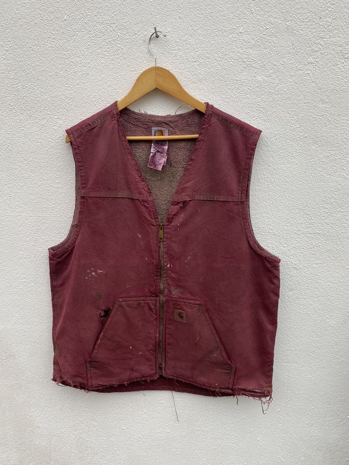 Carhartt × Vintage Vintage Carhartt Distressed vest Size US XL / EU 56 / 4 - 8 Thumbnail