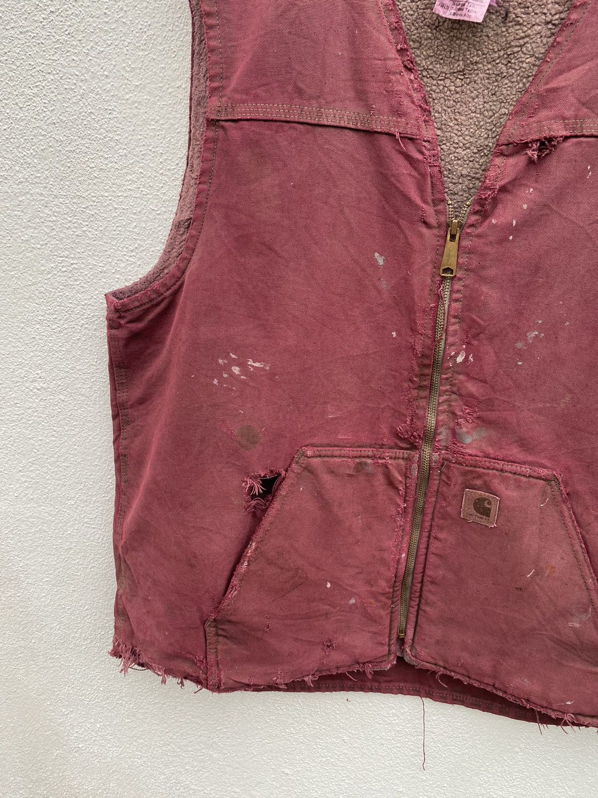 Carhartt × Vintage Vintage Carhartt Distressed vest Size US XL / EU 56 / 4 - 4 Thumbnail