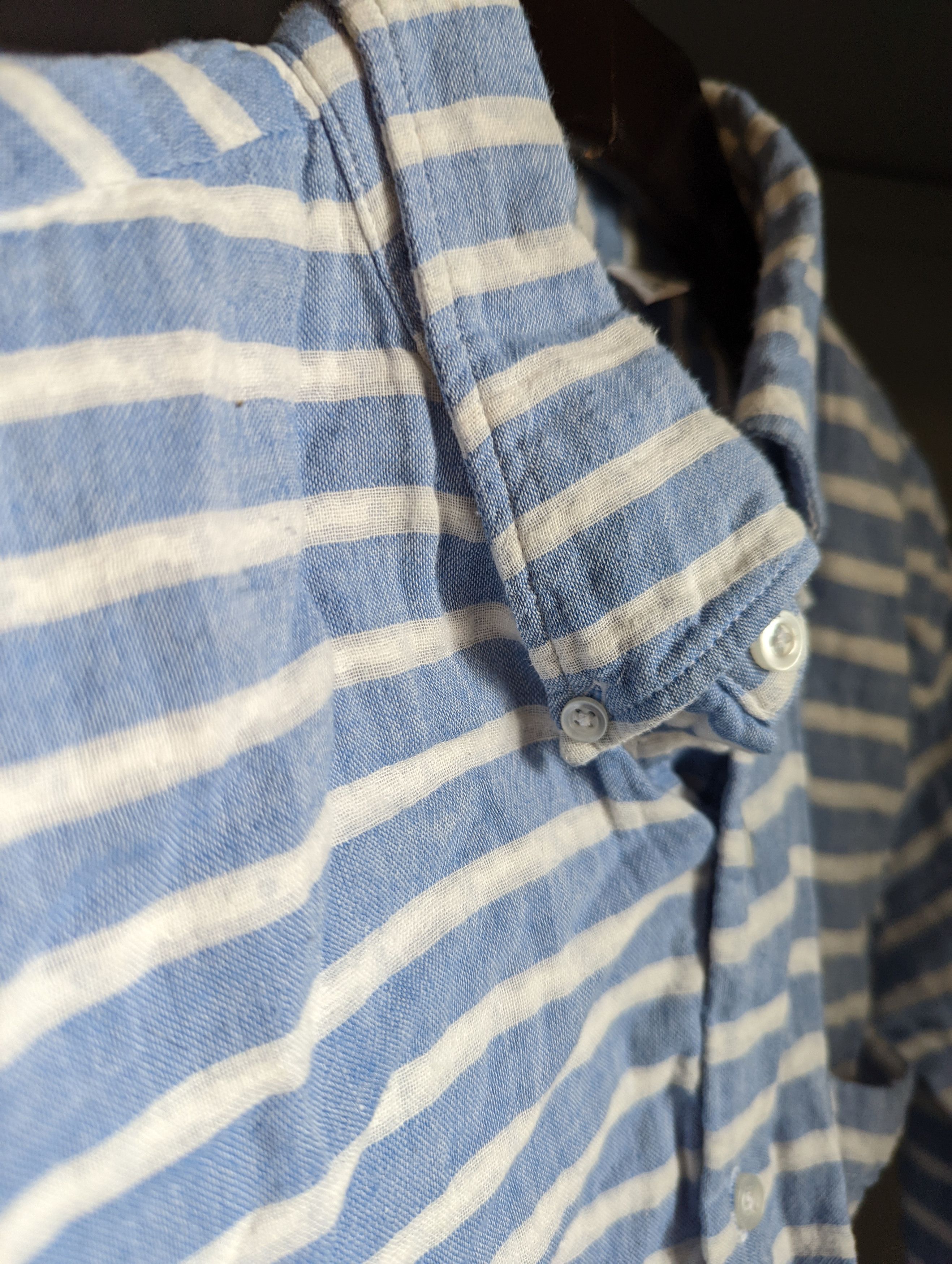Naked & Famous Handwoven Striped Cotton Shirt Size US S / EU 44-46 / 1 - 2 Thumbnail
