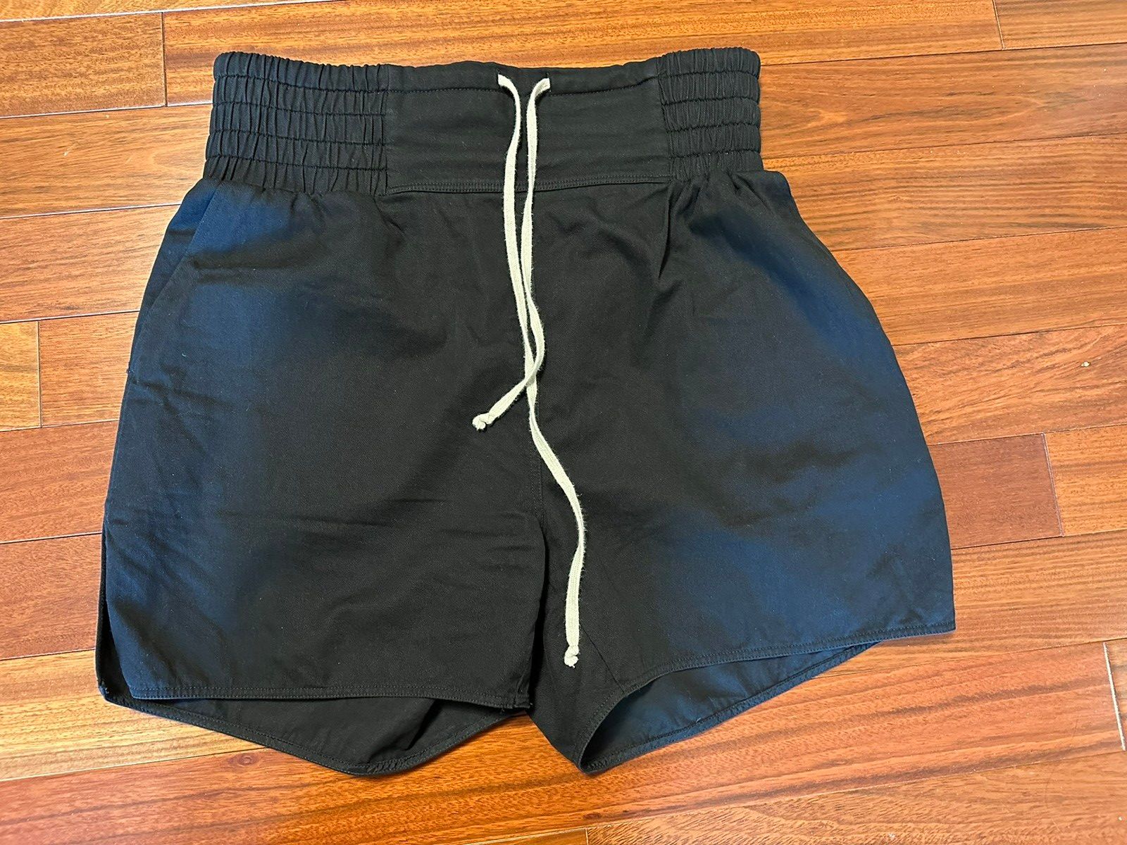 Pre-owned Rick Owens Ss22 Fogachine Boxer Shorts In Black