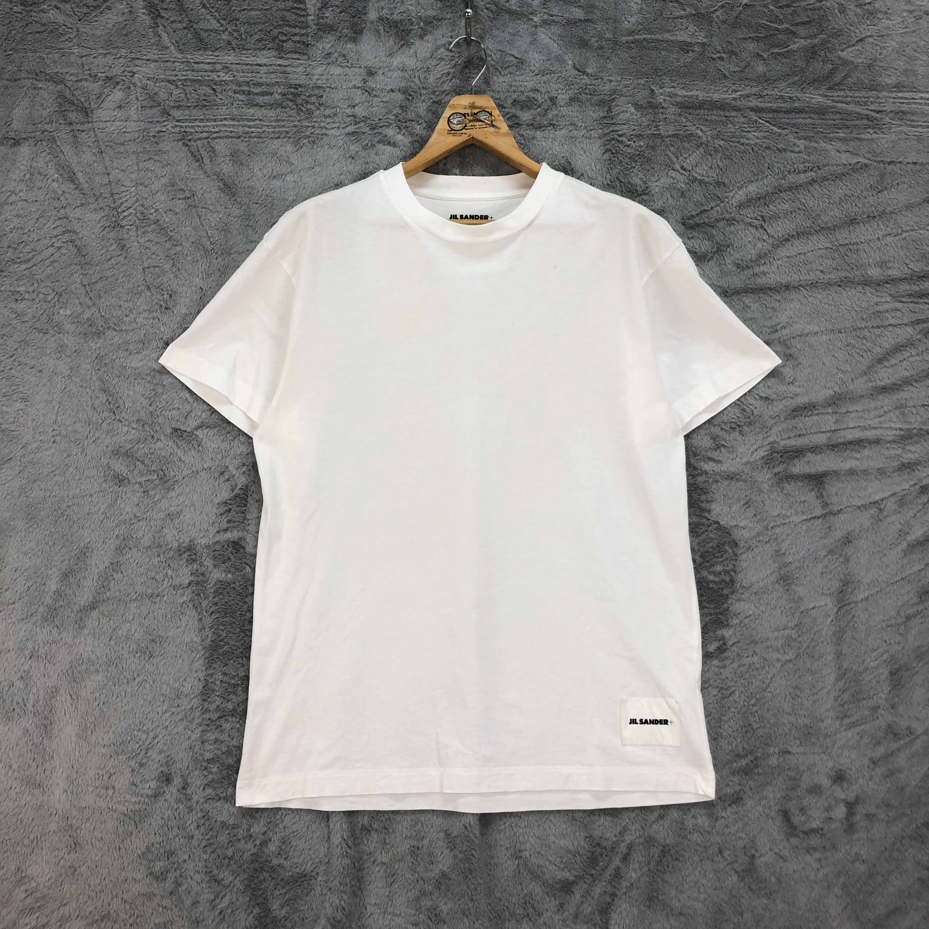 Jil Sander Jil Sander Patch Logo White T Shirts #4545-158 Size US M / EU 48-50 / 2 - 1 Thumbnail