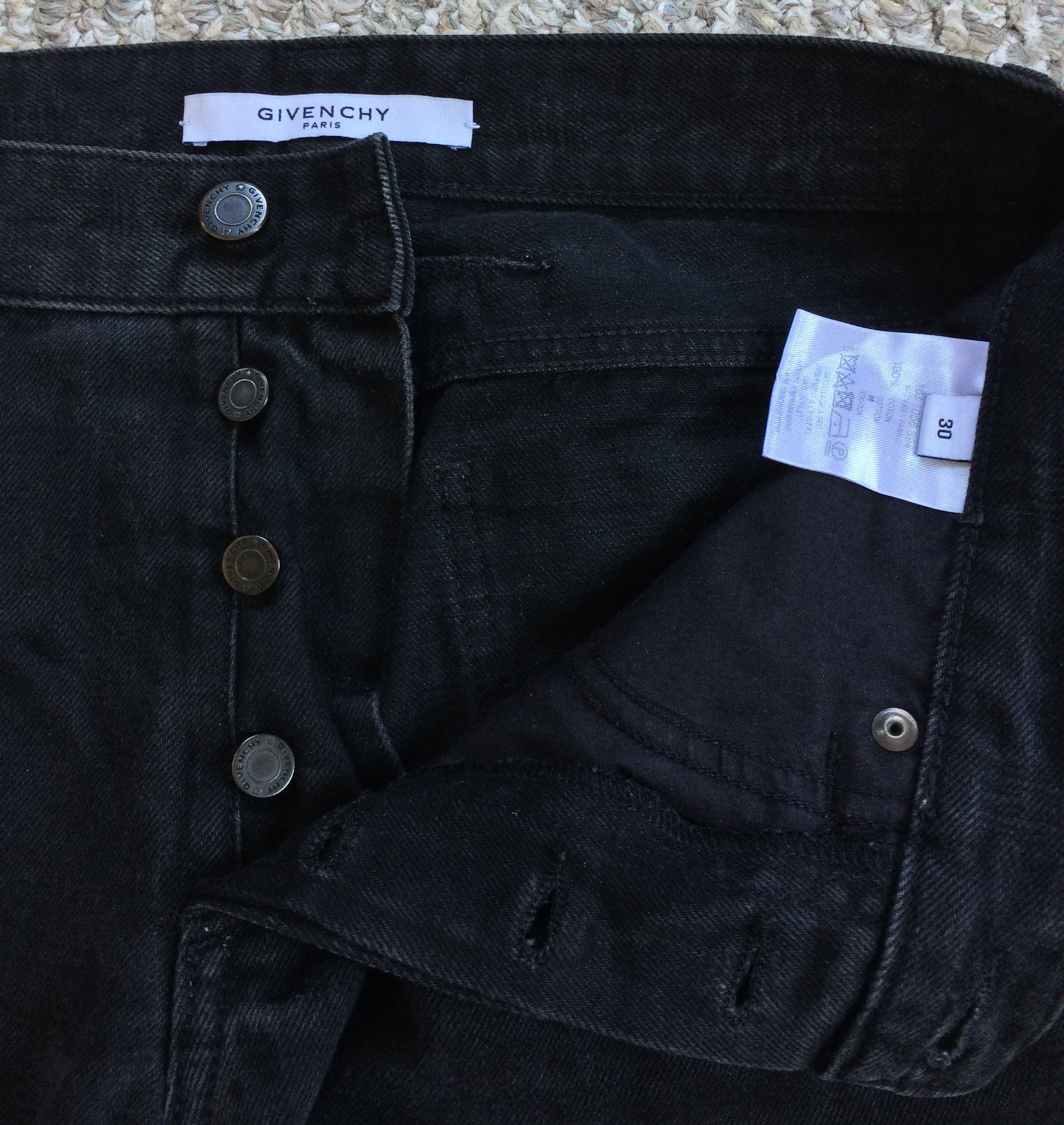 Givenchy S/S 2016 Givenchy Jesus Distressed Denim Size US 30 / EU 46 - 10 Thumbnail